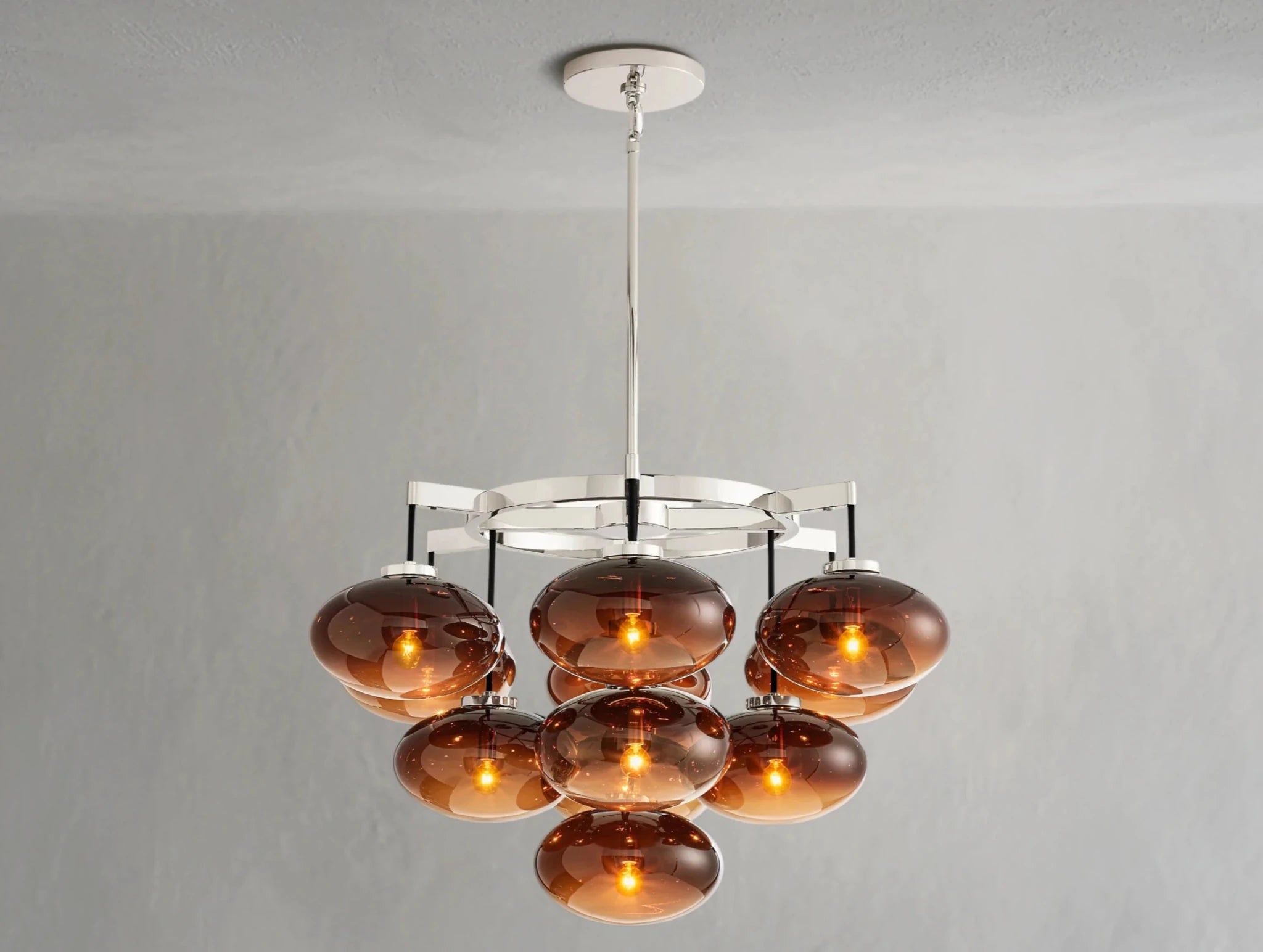 Cebret Glass Round Chandelier - fovolighting
