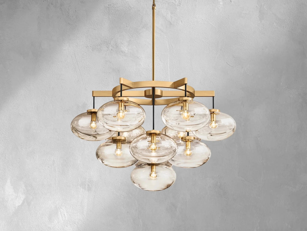 Cebret Glass Round Chandelier - fovolighting