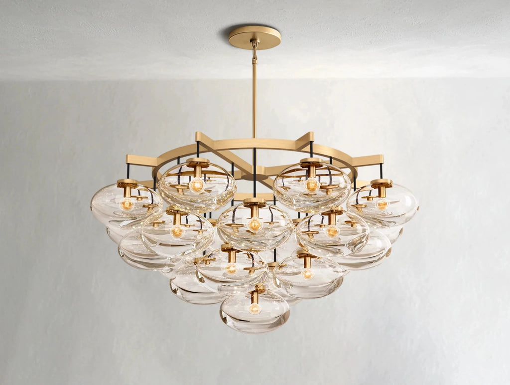 Cebret Glass Round Chandelier - fovolighting