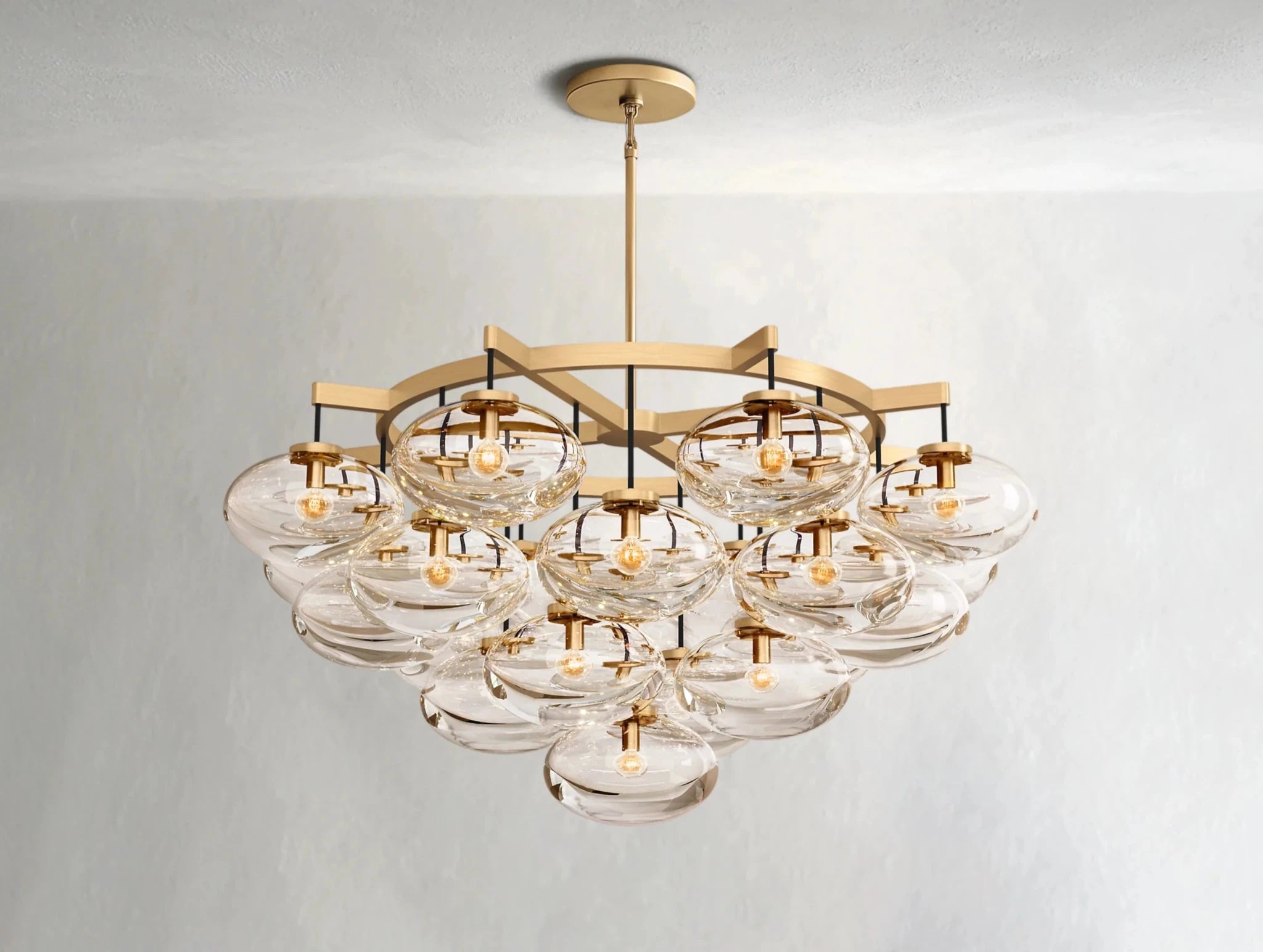 Cebret Glass Round Chandelier - fovolighting
