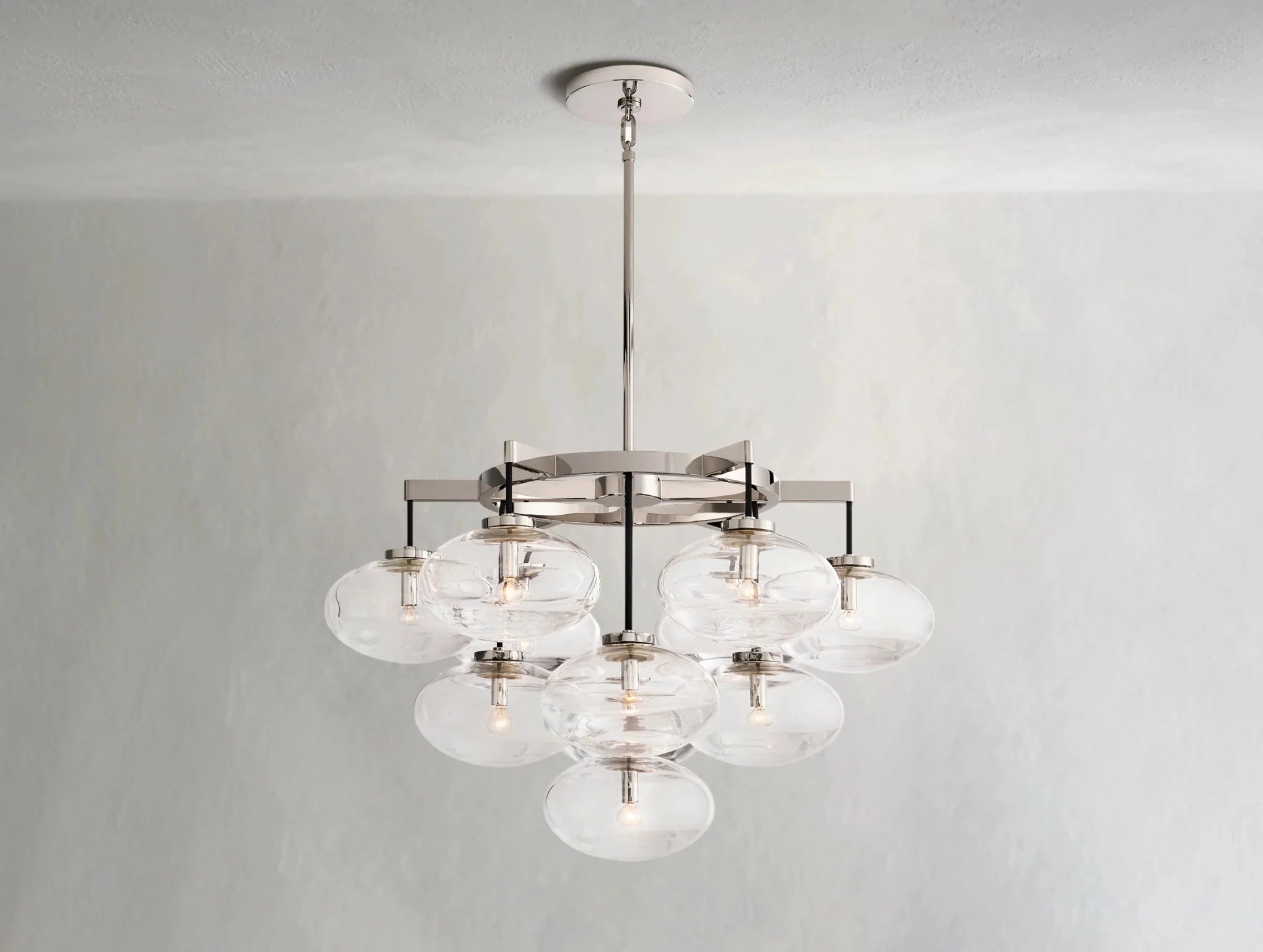 Cebret Glass Round Chandelier - fovolighting