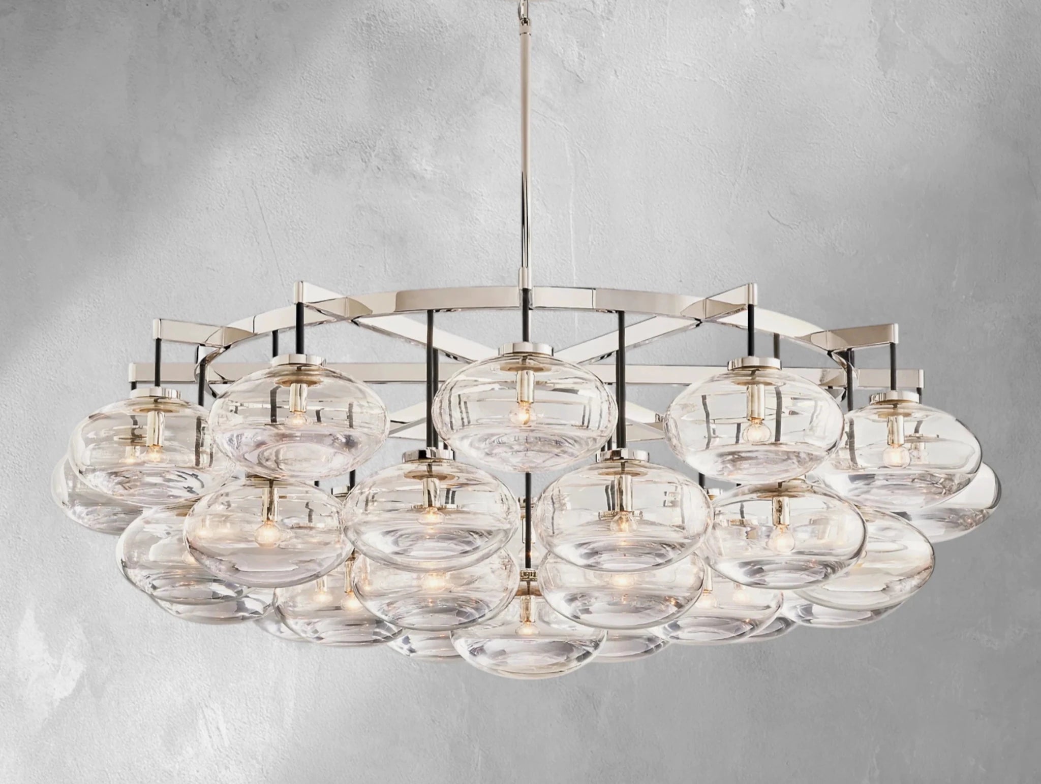 Cebret Glass Round Chandelier - fovolighting