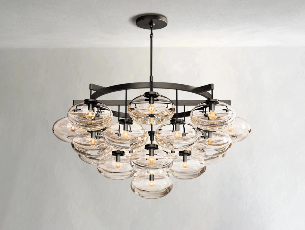 Cebret Glass Round Chandelier - fovolighting