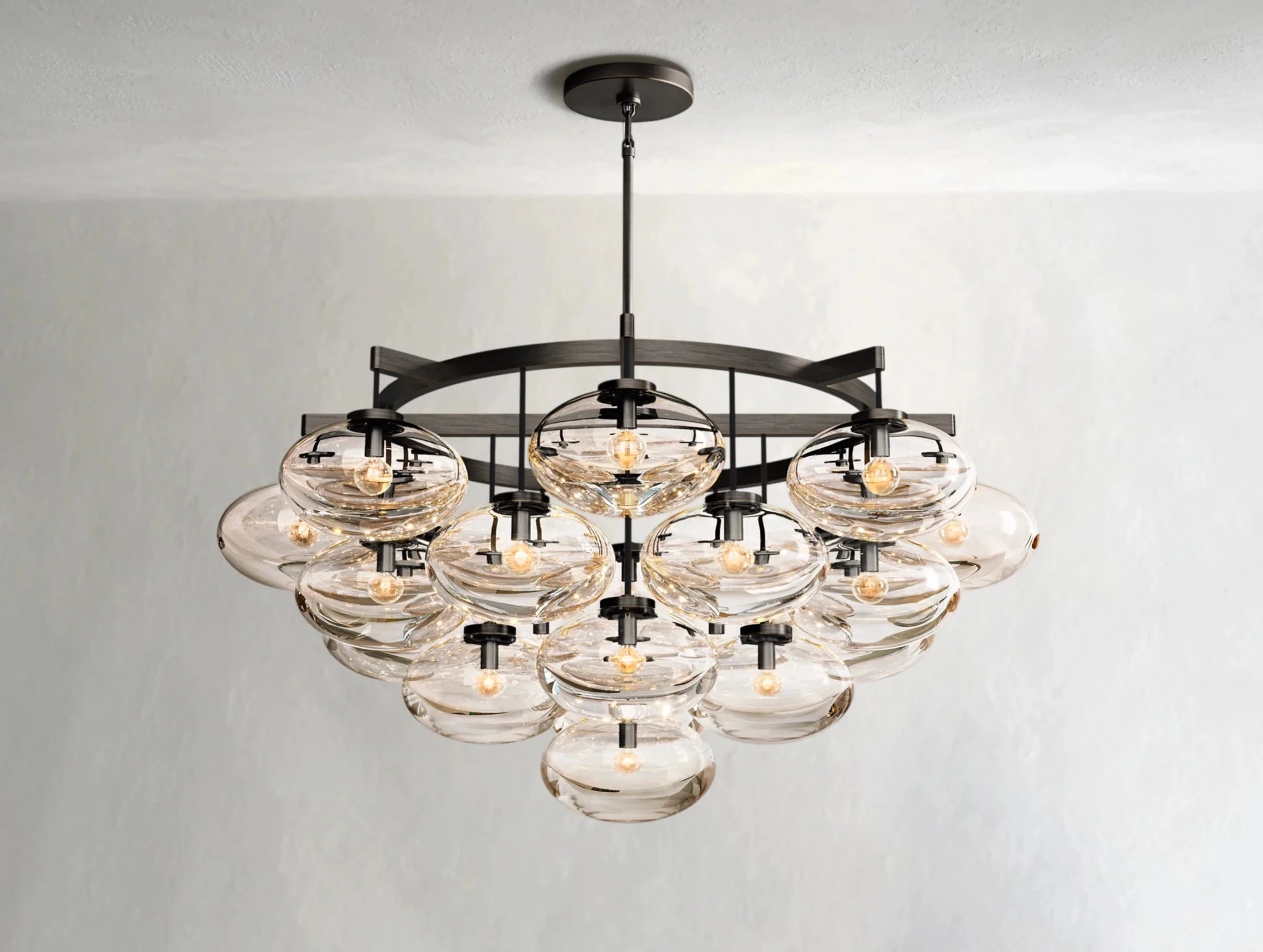 Cebret Glass Round Chandelier - fovolighting