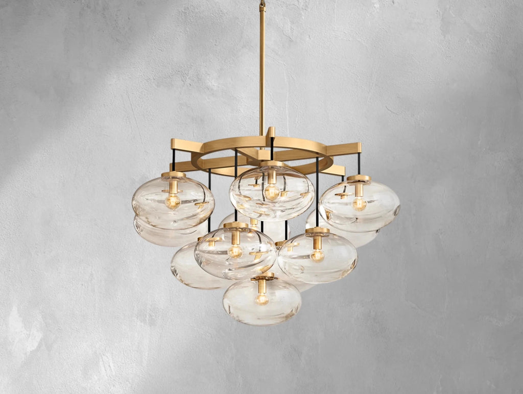 Cebret Glass Round Chandelier - fovolighting