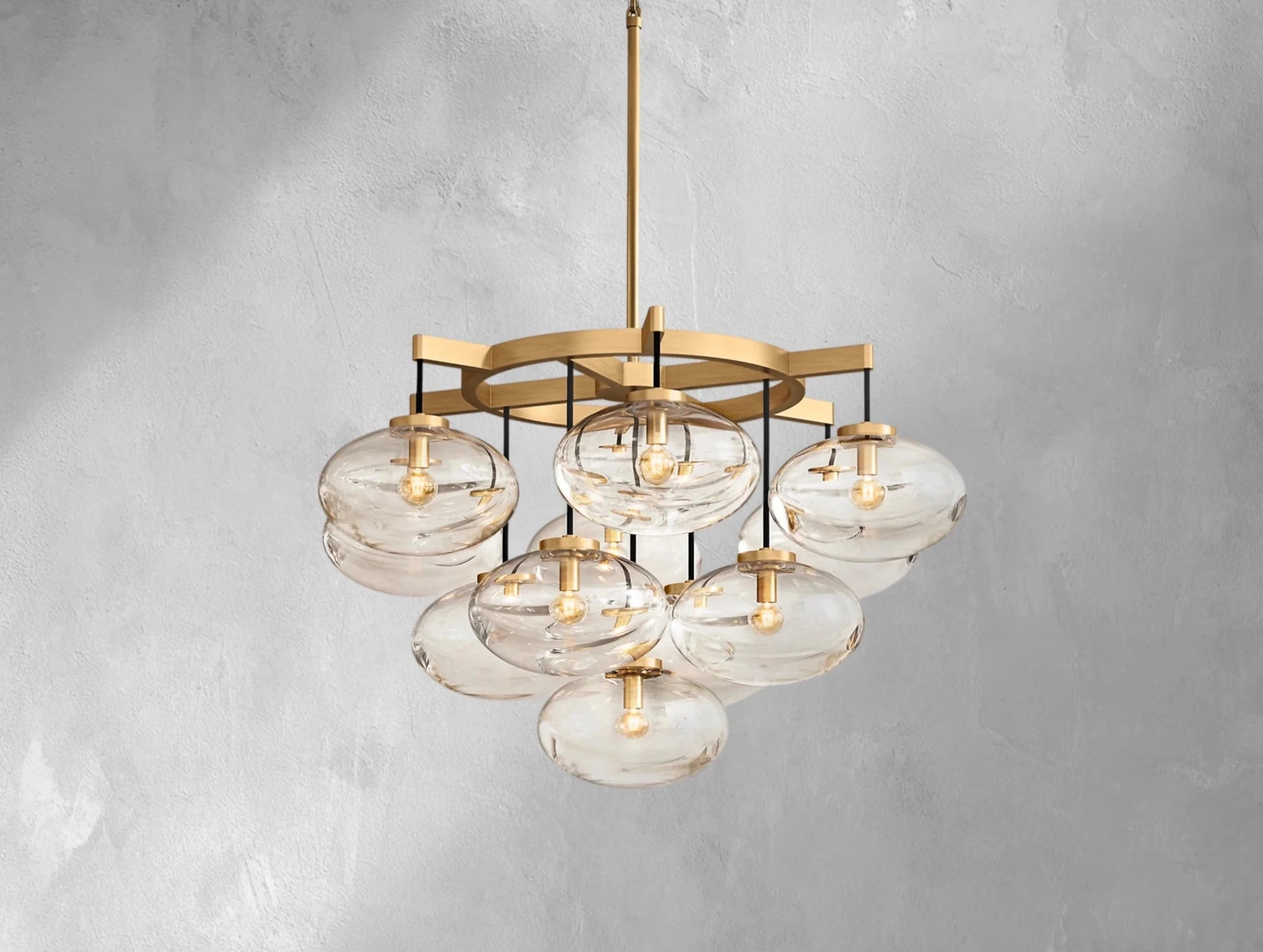 Cebret Glass Round Chandelier - fovolighting