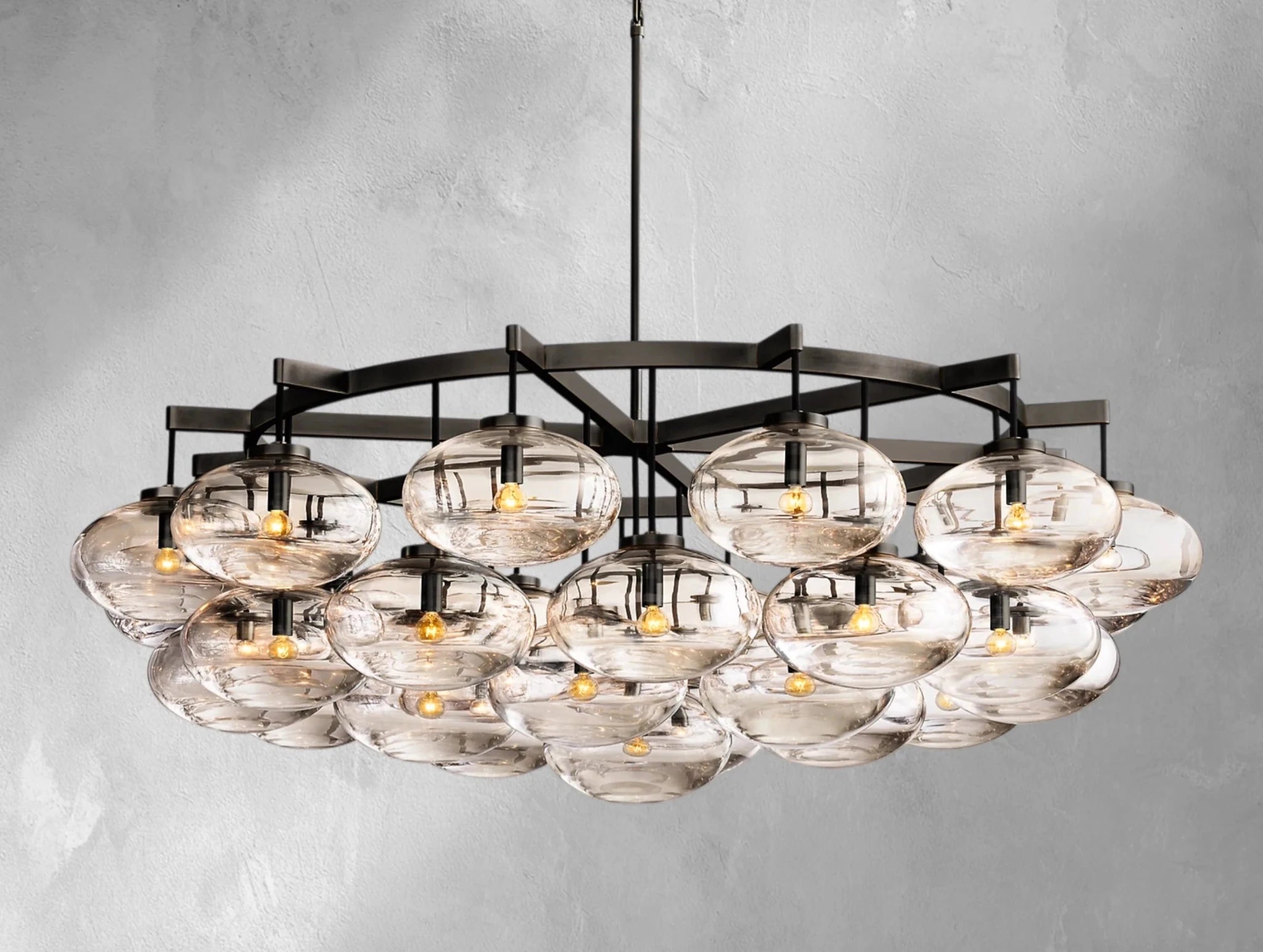Cebret Glass Round Chandelier - fovolighting