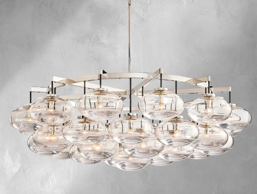 Cebret Glass Round Chandelier - fovolighting