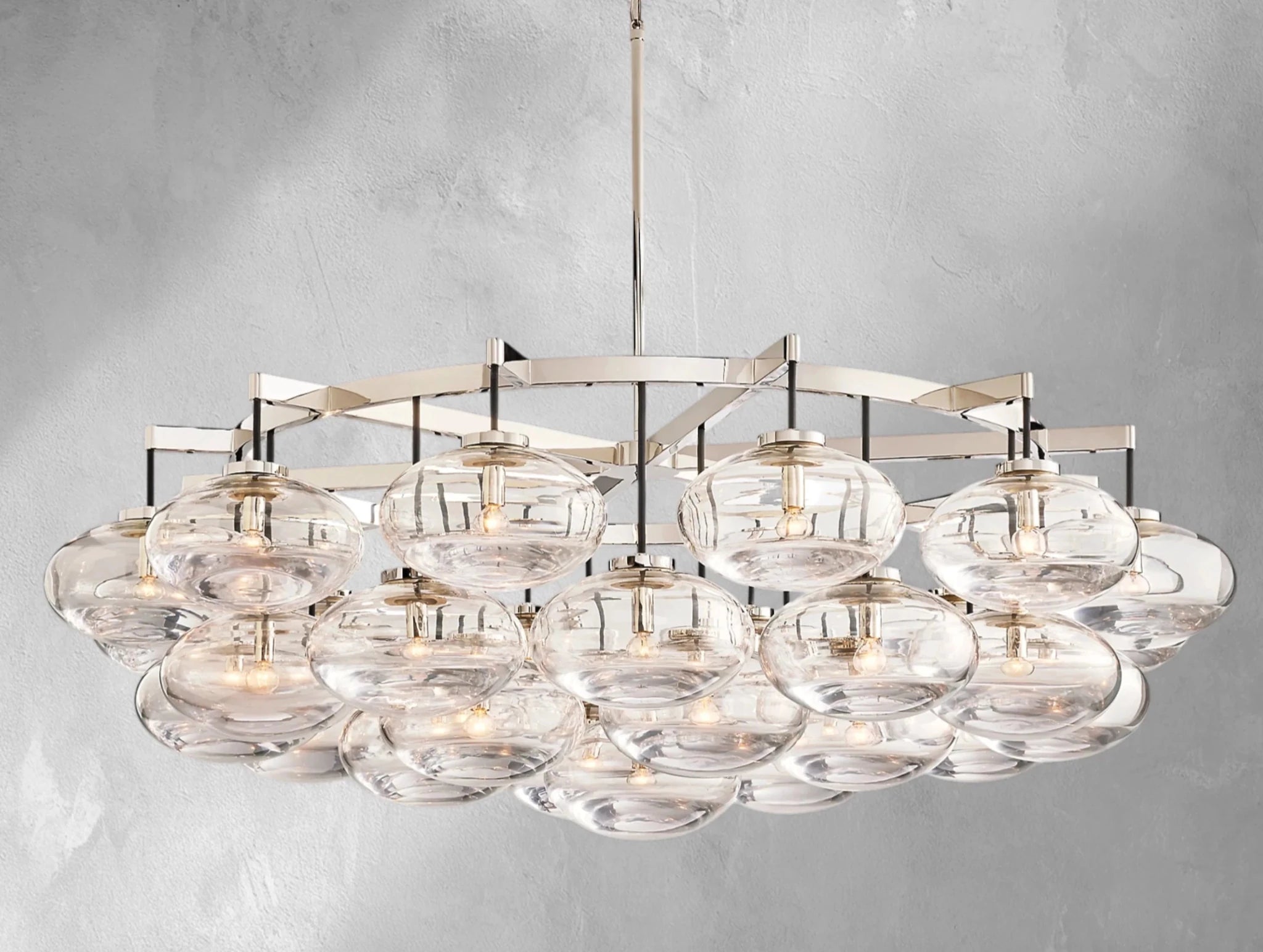 Cebret Glass Round Chandelier - fovolighting