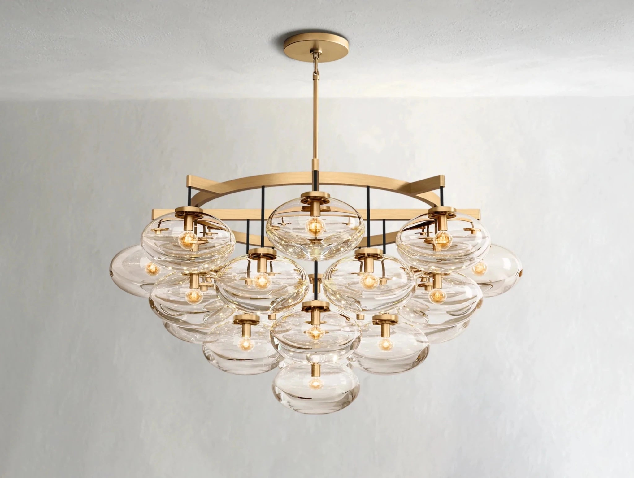 Cebret Glass Round Chandelier - fovolighting