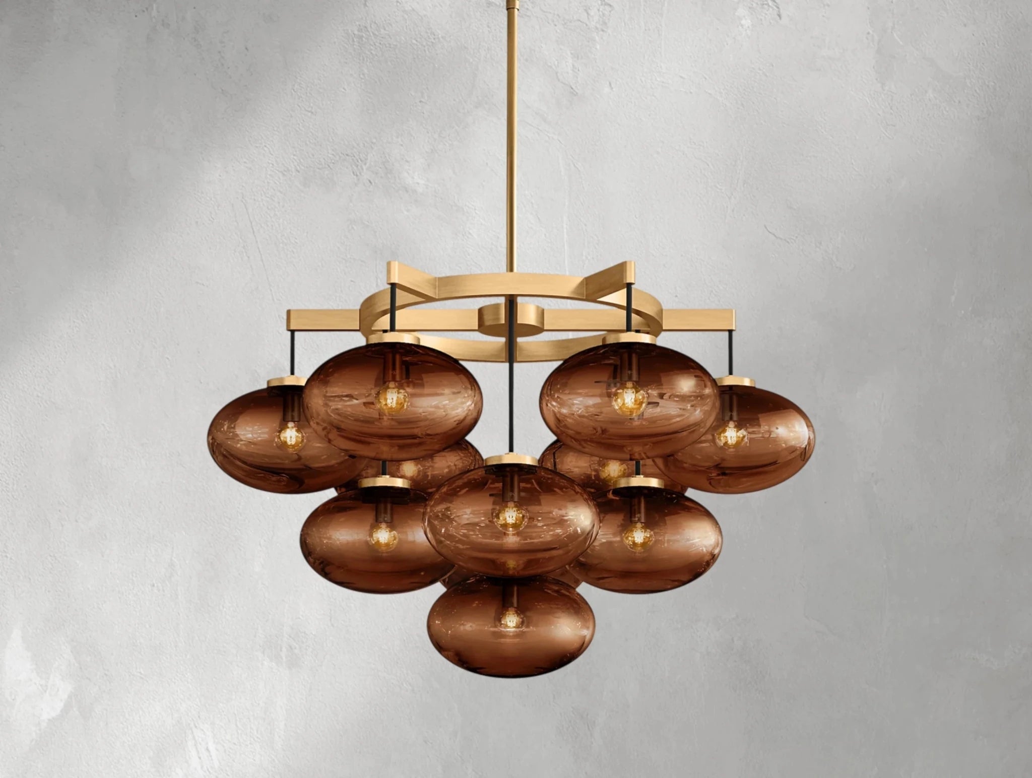 Cebret Glass Round Chandelier - fovolighting