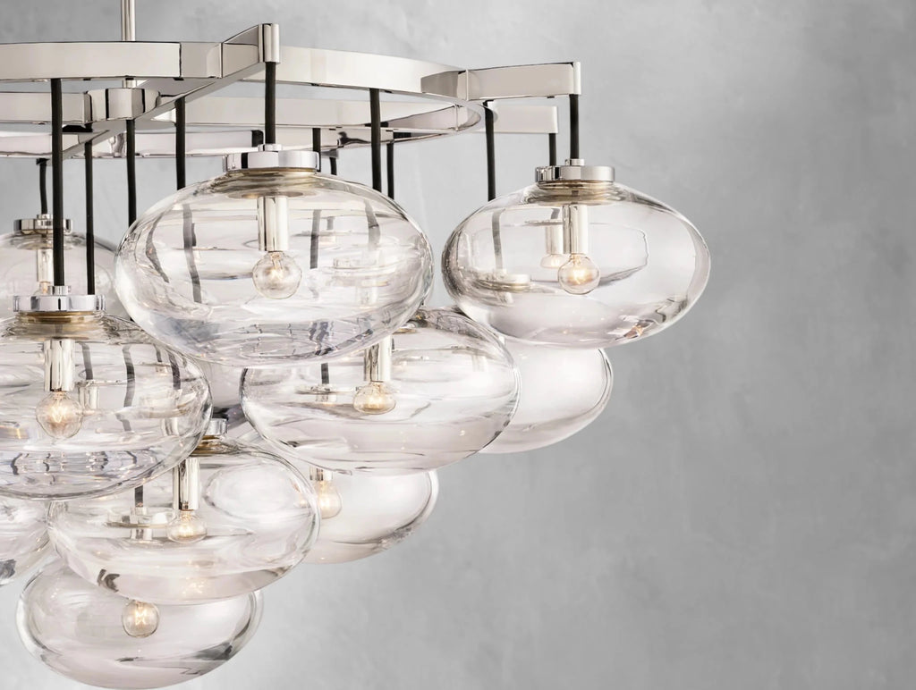Cebret Glass Round Chandelier - fovolighting