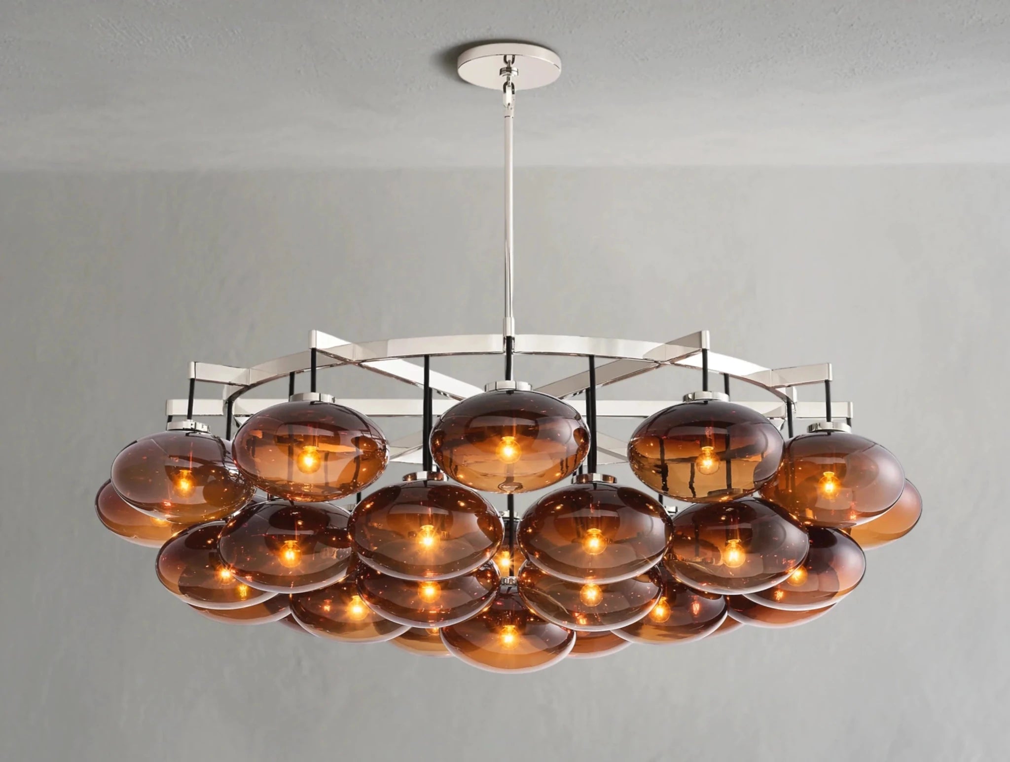 Cebret Glass Round Chandelier - fovolighting