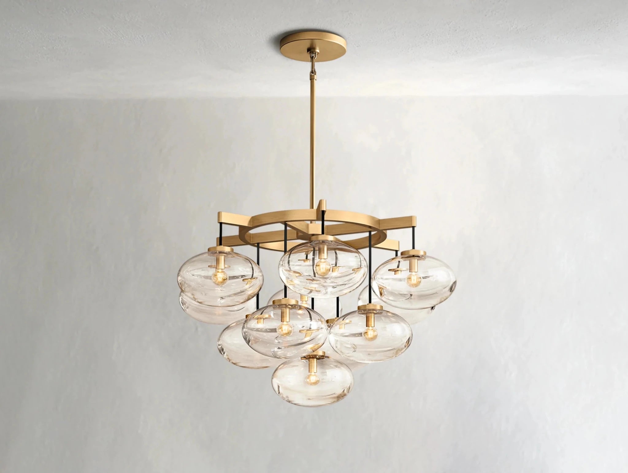Cebret Glass Round Chandelier - fovolighting