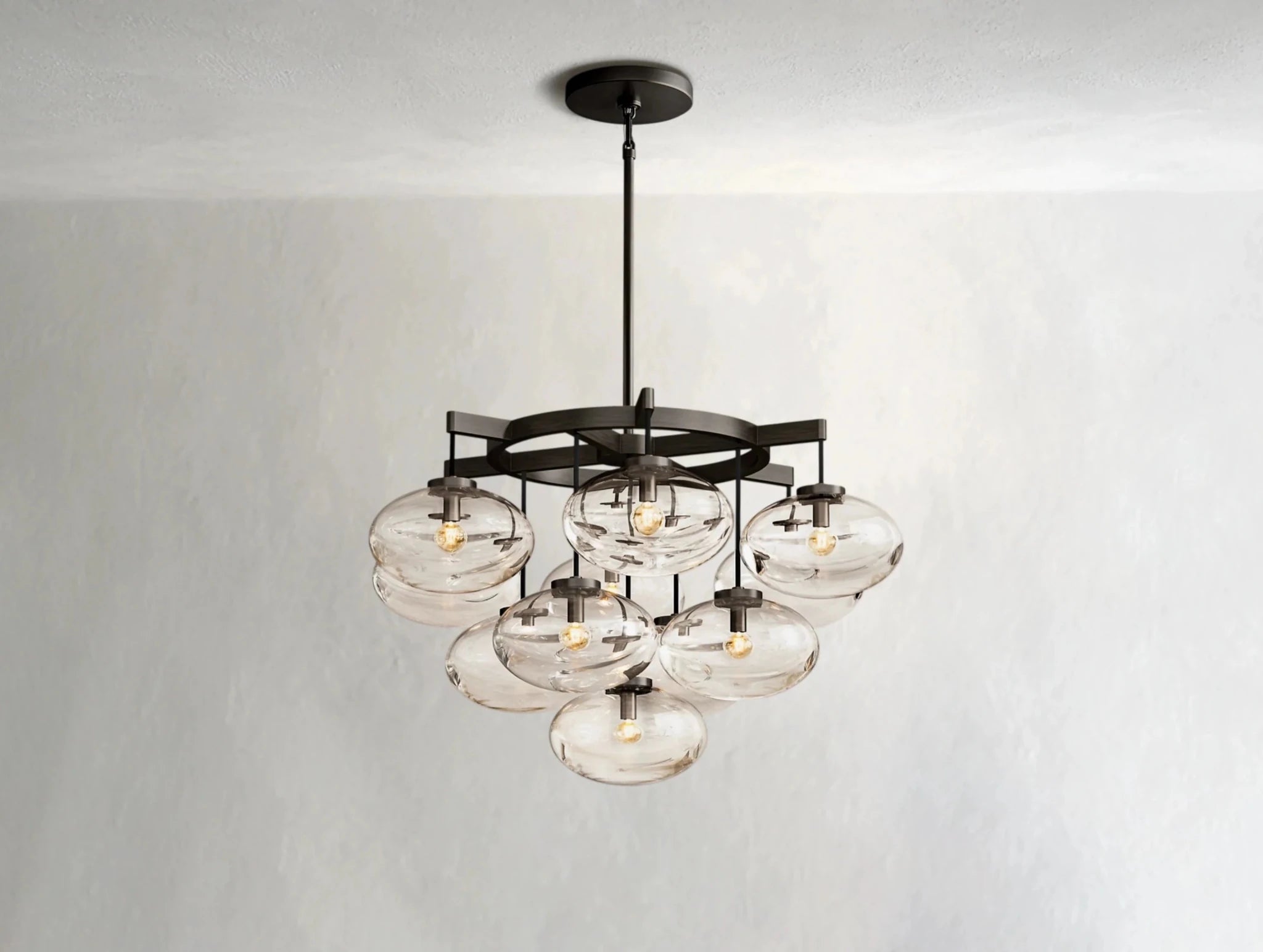 Cebret Glass Round Chandelier - fovolighting