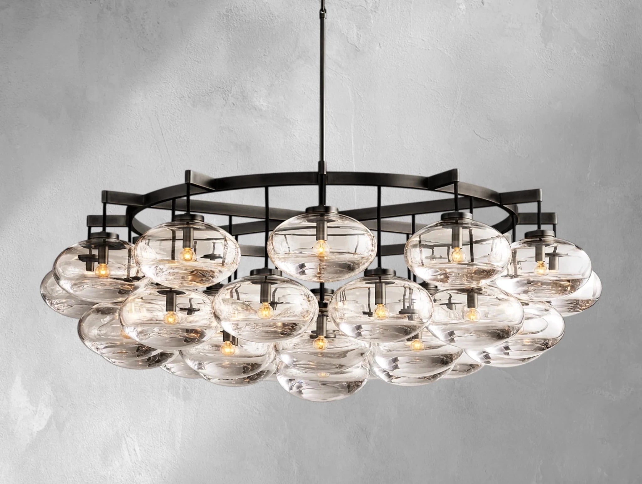 Cebret Glass Round Chandelier - fovolighting