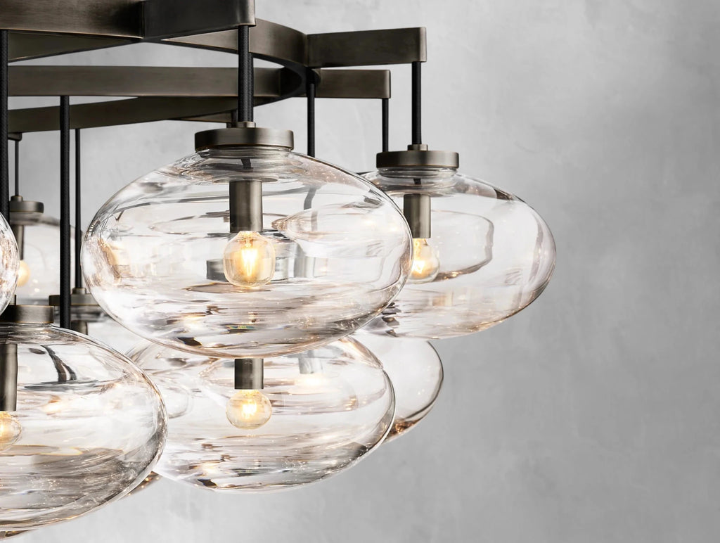Cebret Glass Round Chandelier - fovolighting