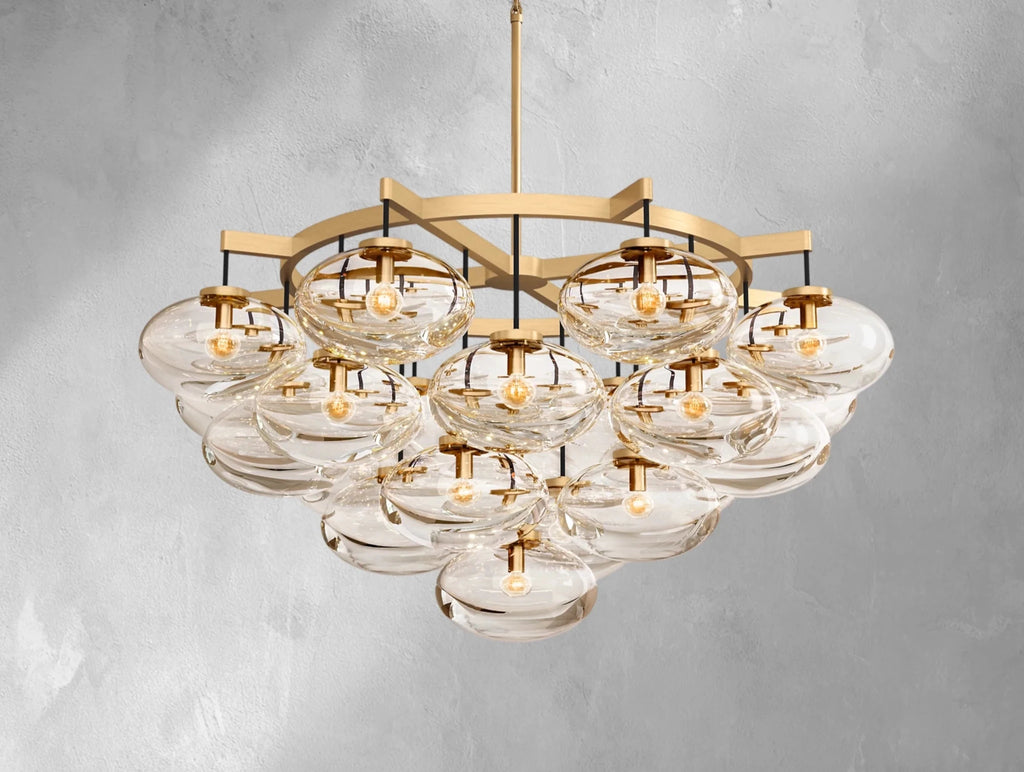 Cebret Glass Round Chandelier - fovolighting
