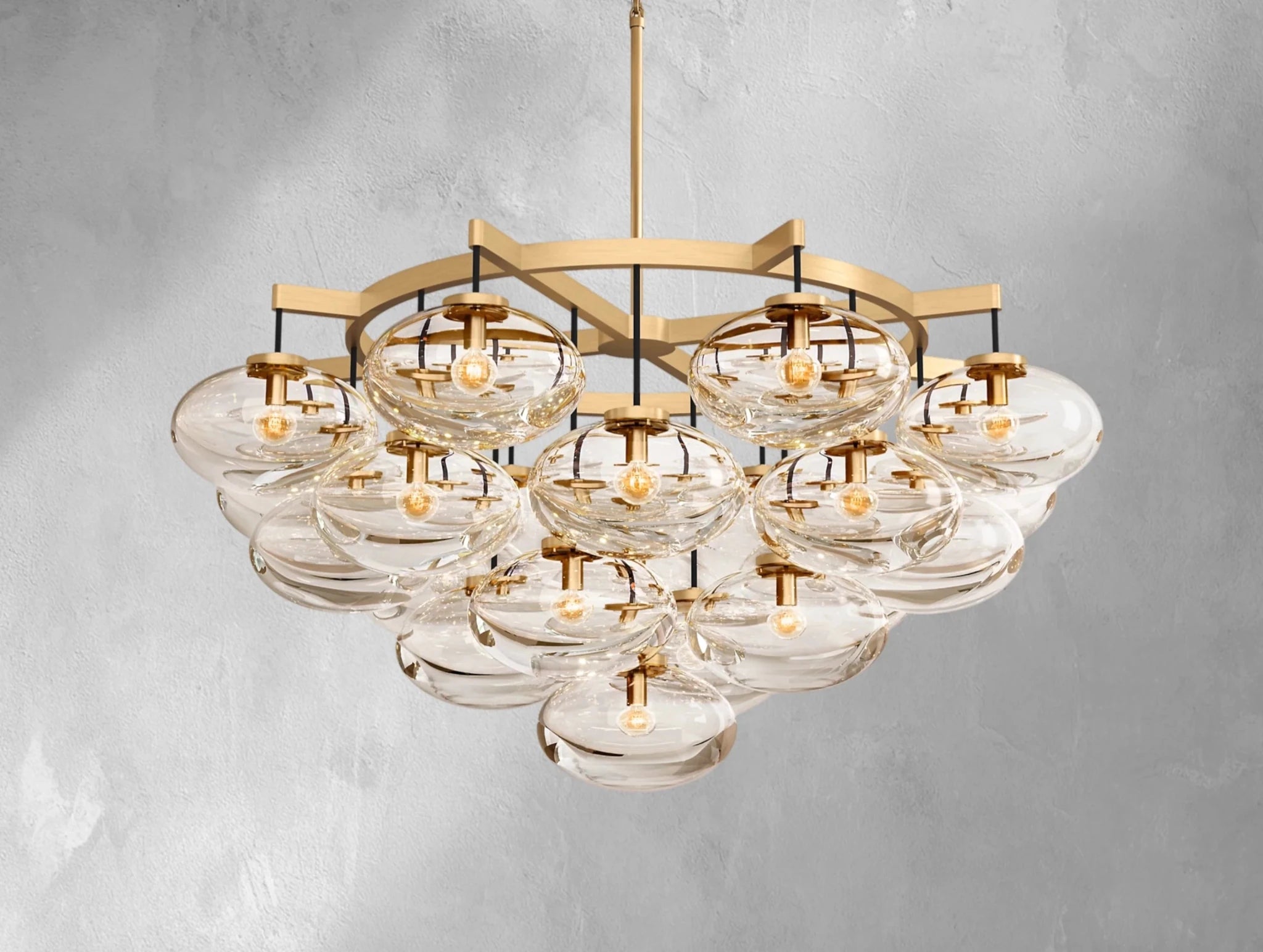 Cebret Glass Round Chandelier - fovolighting
