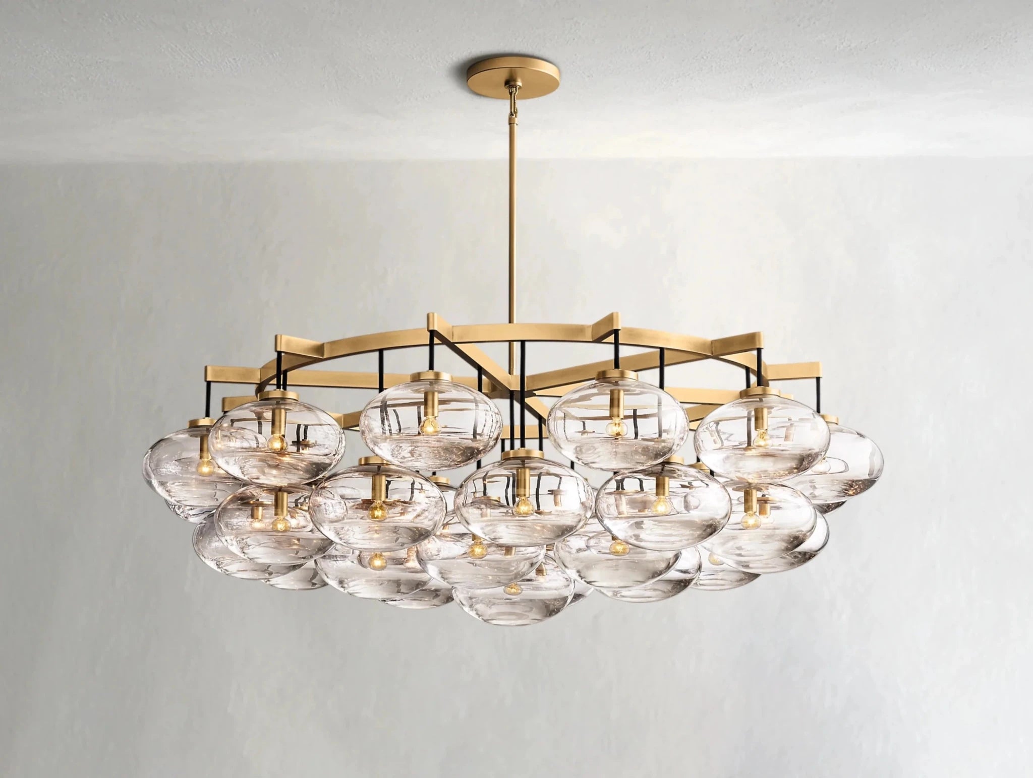 Cebret Glass Round Chandelier - fovolighting