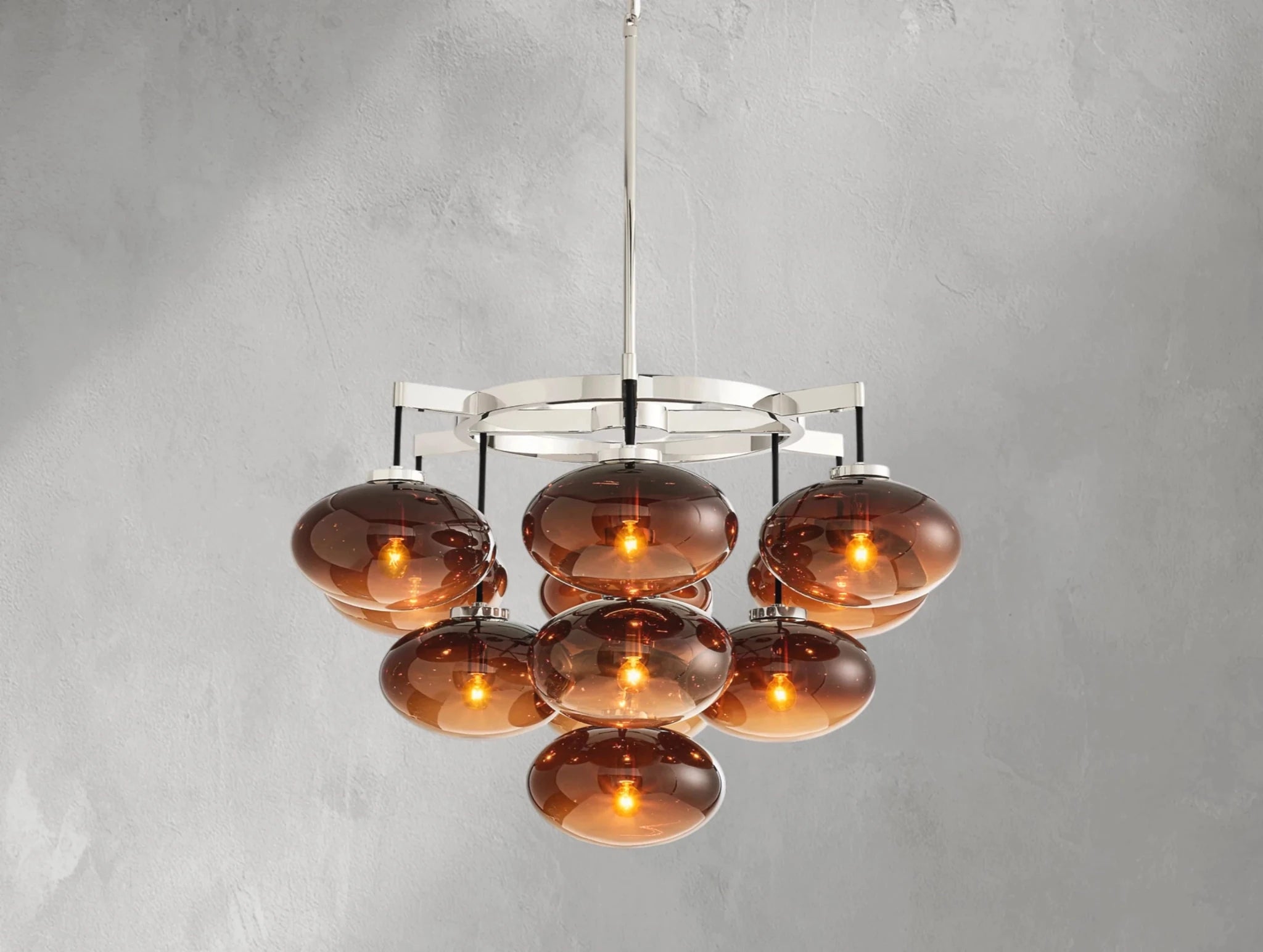 Cebret Glass Round Chandelier - fovolighting