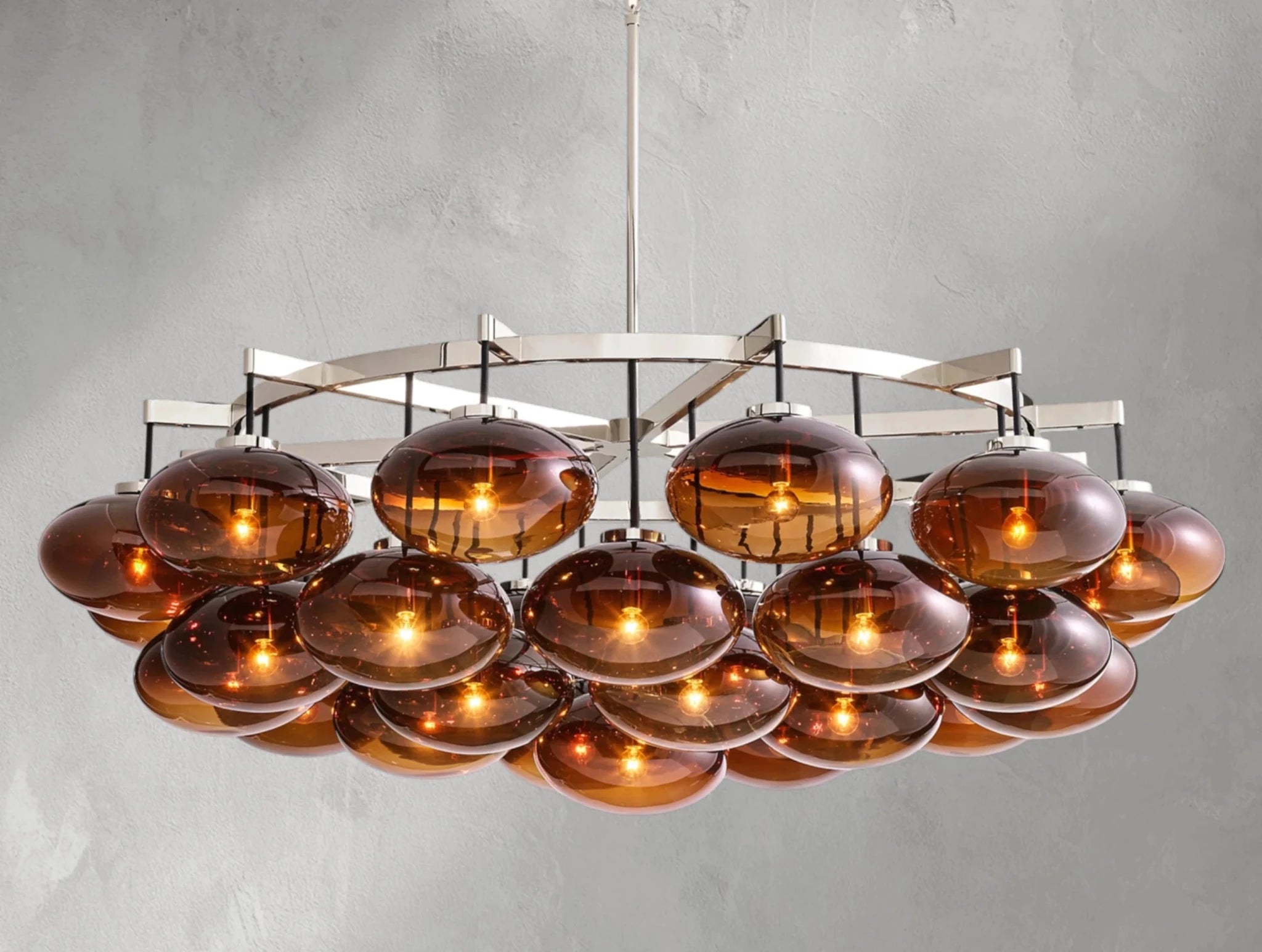 Cebret Glass Round Chandelier - fovolighting