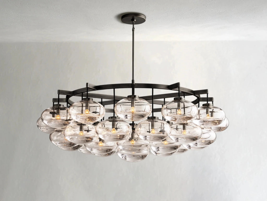 Cebret Glass Round Chandelier - fovolighting