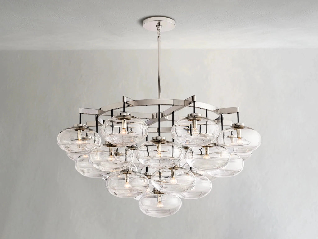 Cebret Glass Round Chandelier - fovolighting