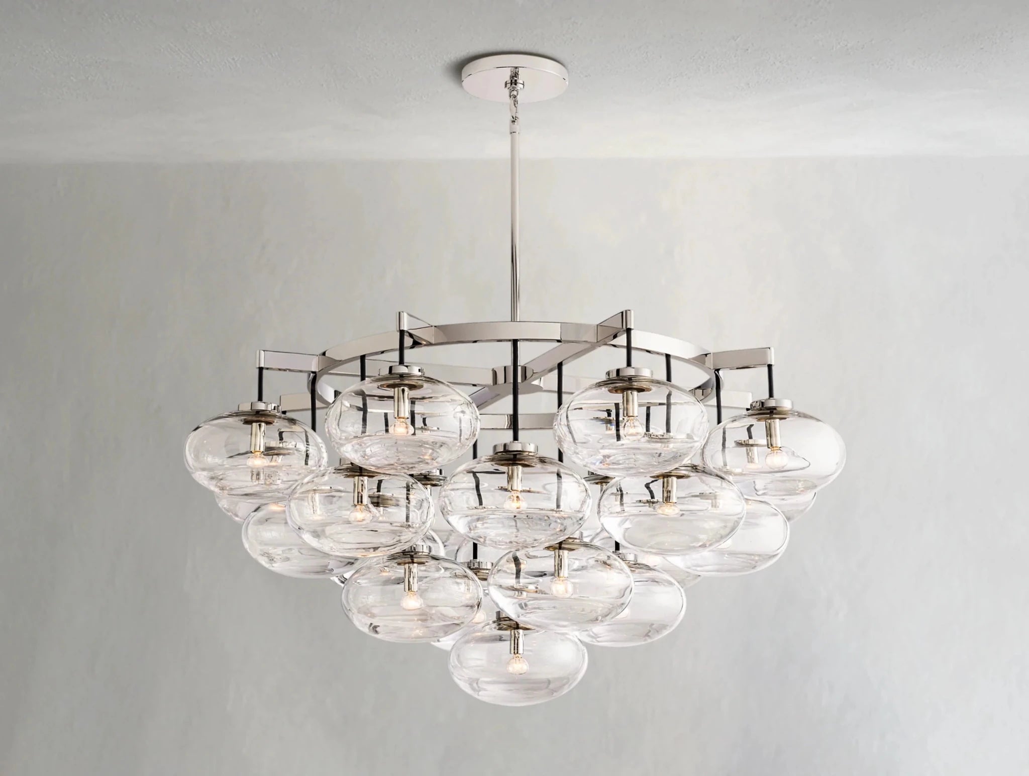 Cebret Glass Round Chandelier - fovolighting