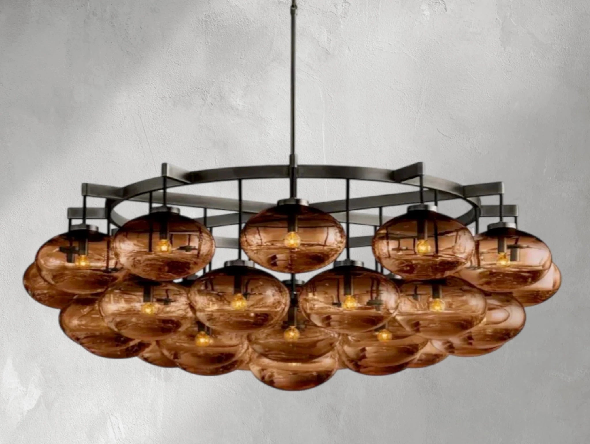Cebret Glass Round Chandelier - fovolighting