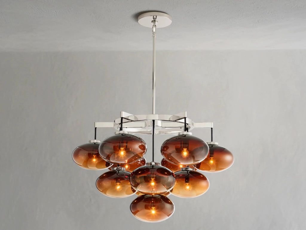 Cebret Glass Round Chandelier - fovolighting