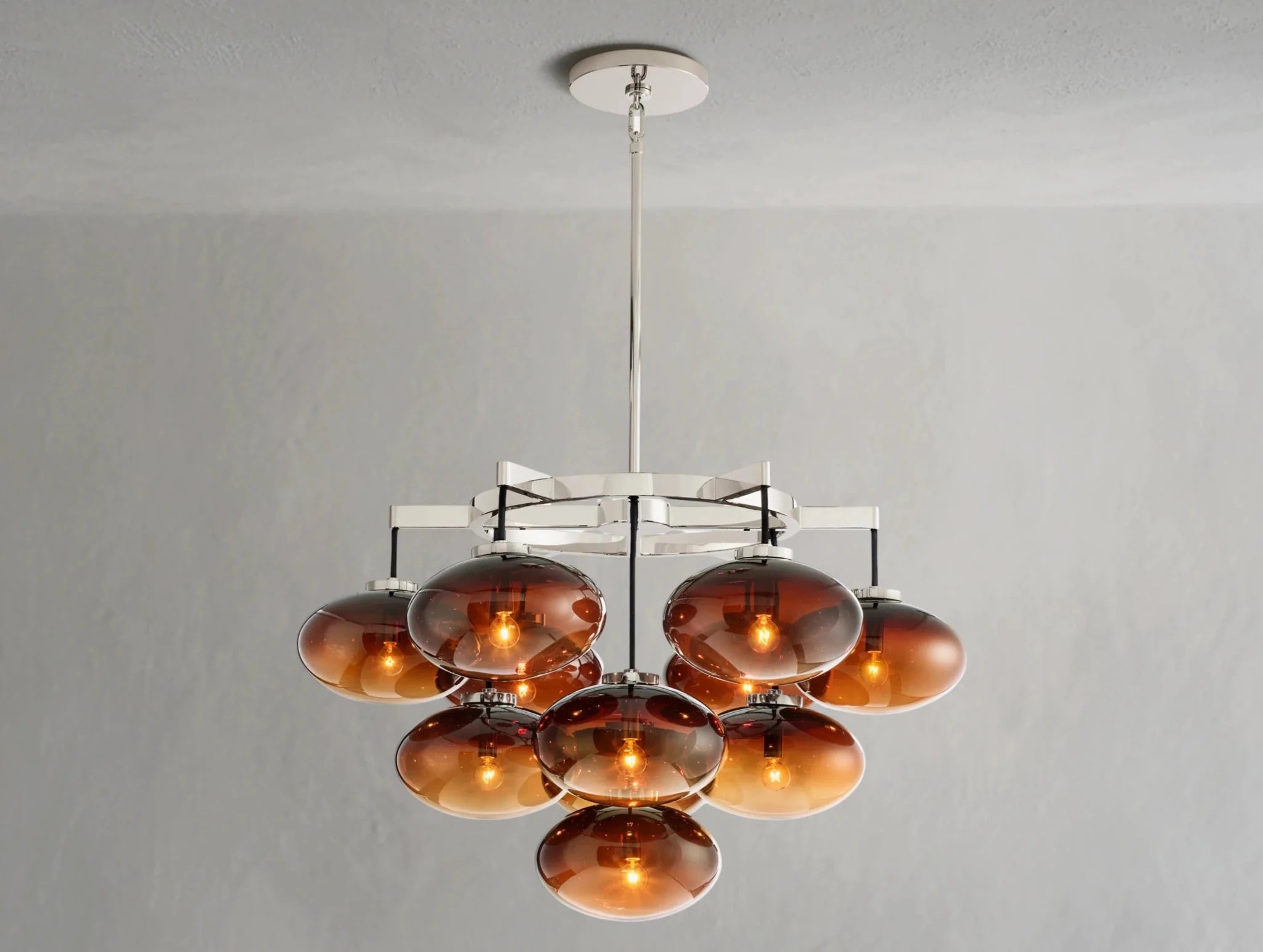Cebret Glass Round Chandelier - fovolighting