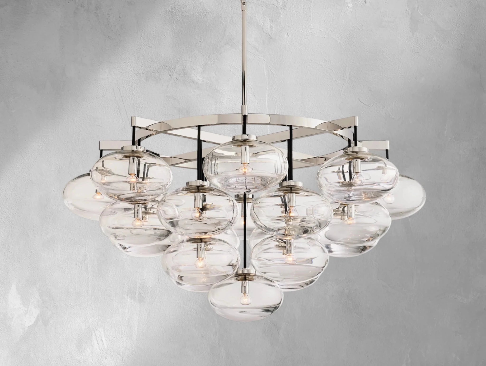 Cebret Glass Round Chandelier - fovolighting