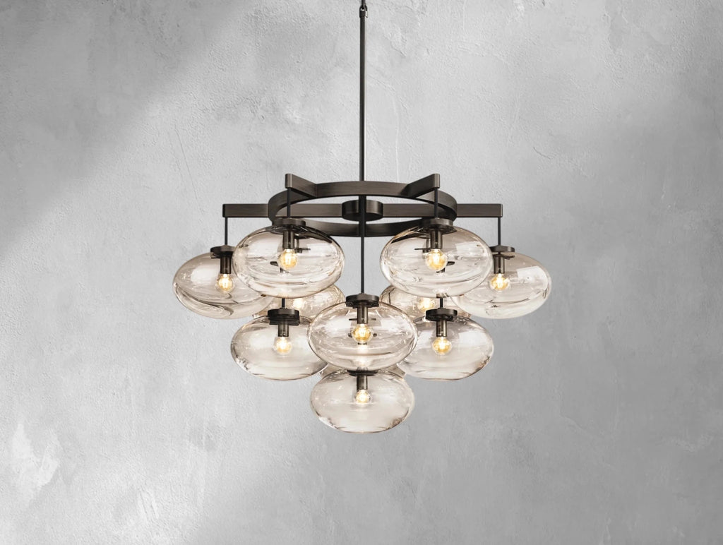 Cebret Glass Round Chandelier - fovolighting