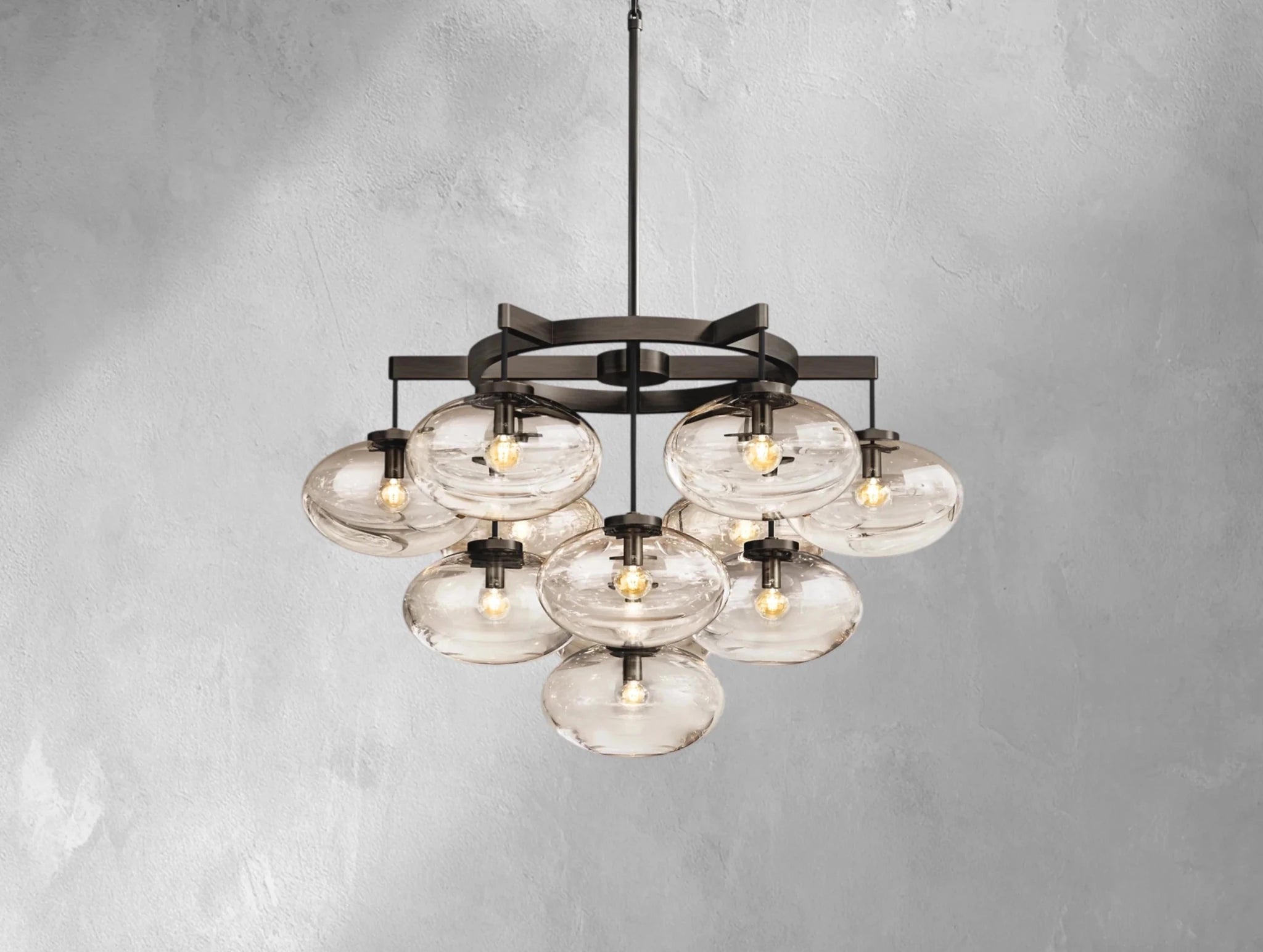 Cebret Glass Round Chandelier - fovolighting