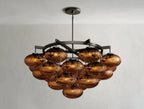 Cebret Glass Round Chandelier - fovolighting