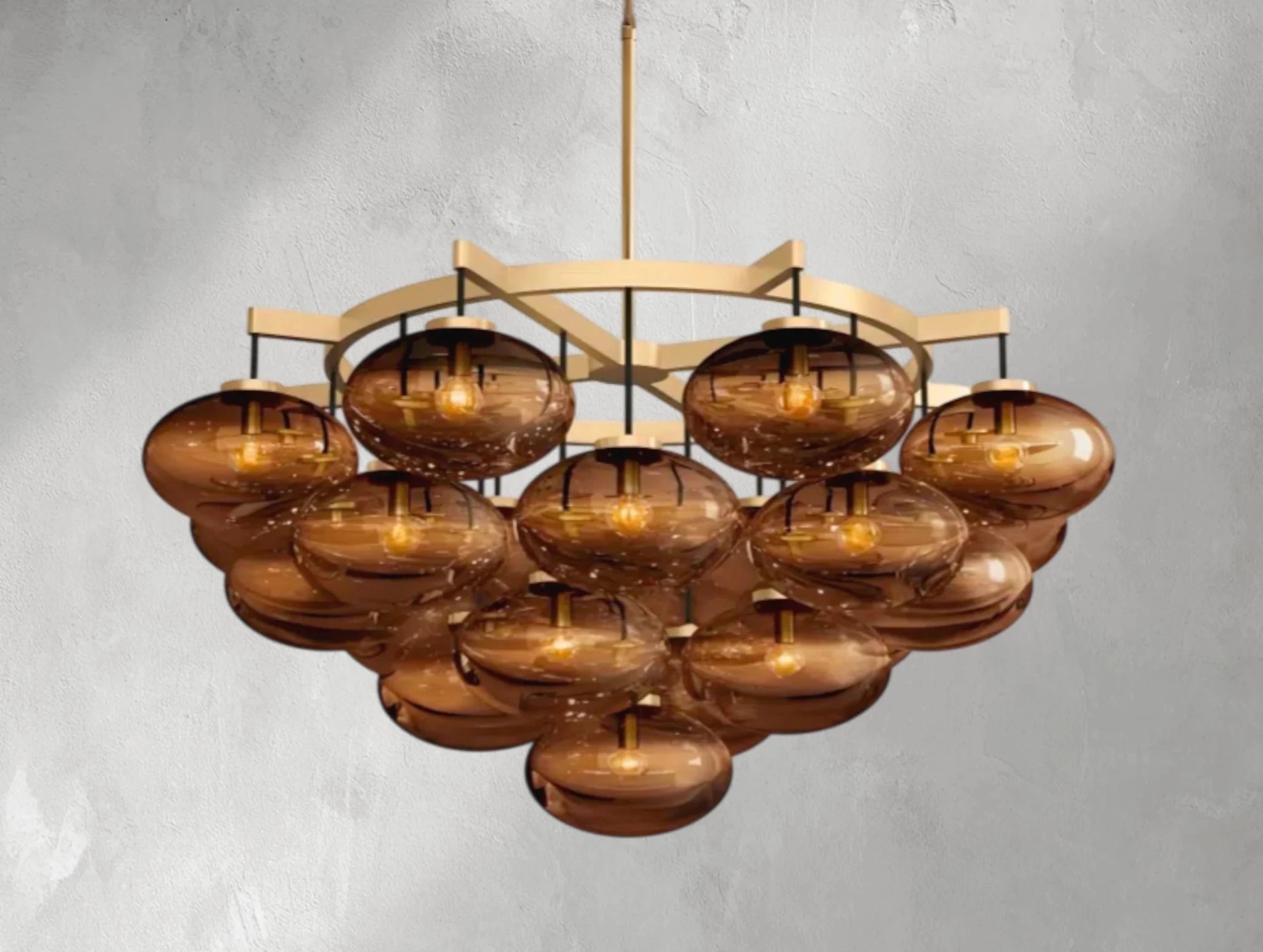 Cebret Glass Round Chandelier - fovolighting