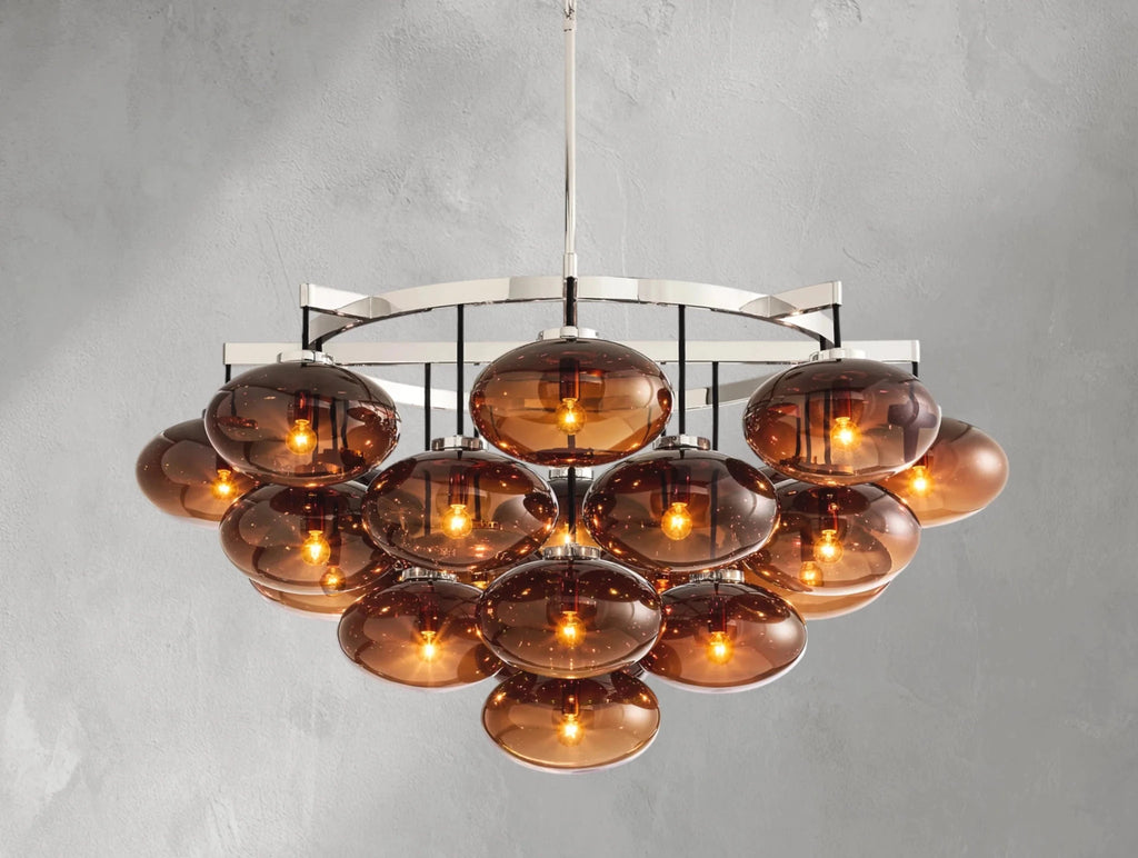 Cebret Glass Round Chandelier - fovolighting