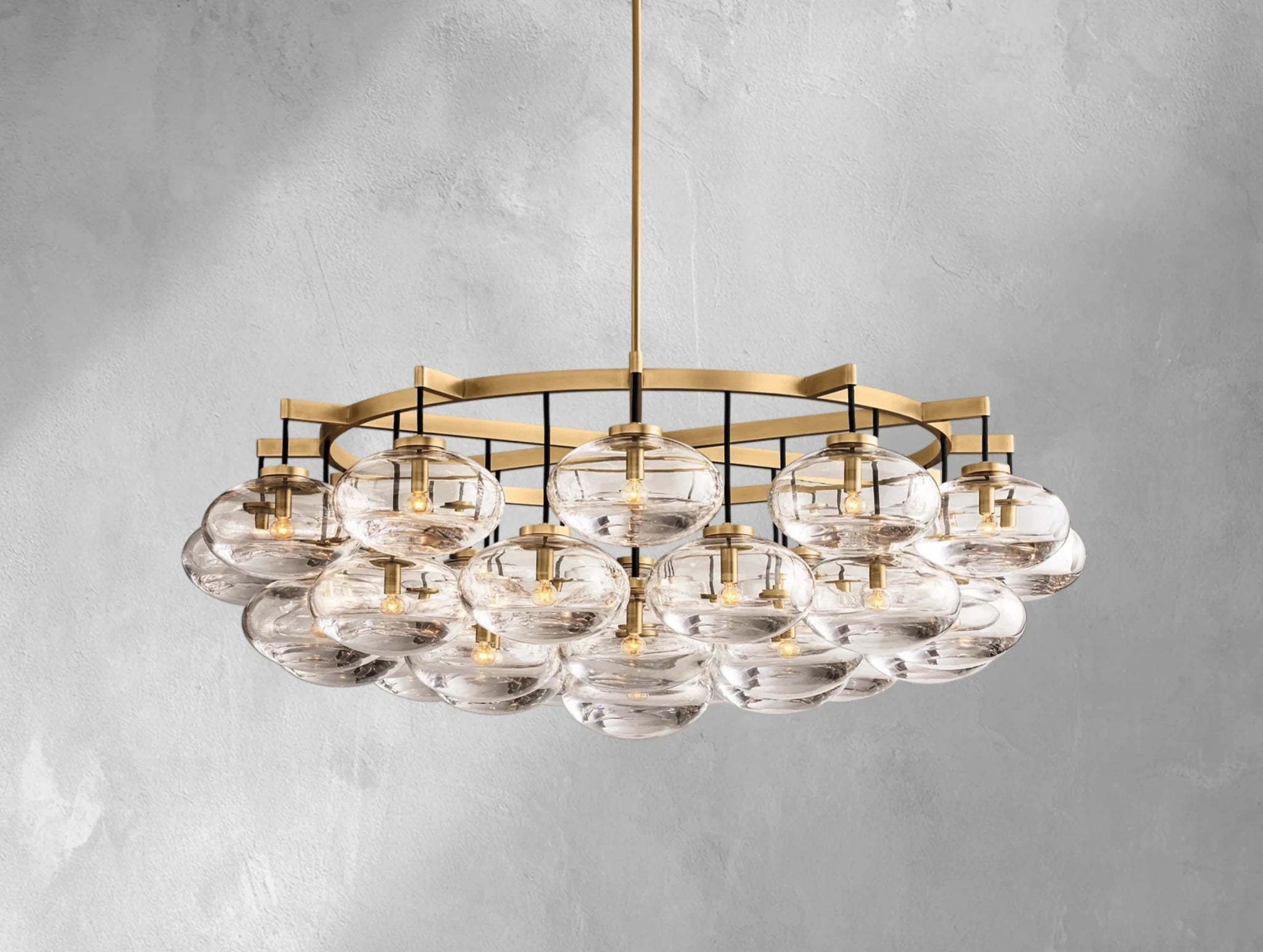Cebret Glass Round Chandelier - fovolighting