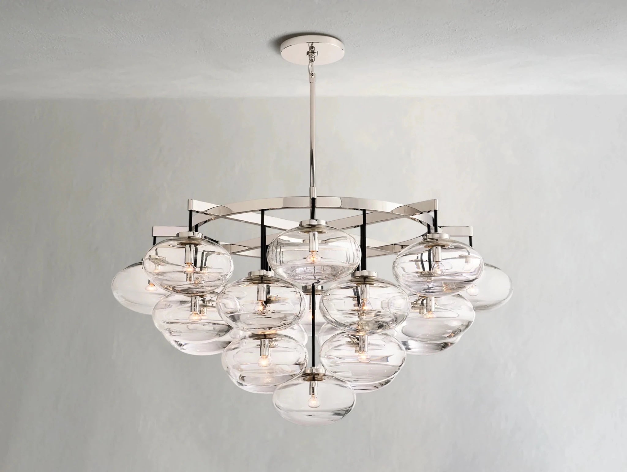 Cebret Glass Round Chandelier - fovolighting