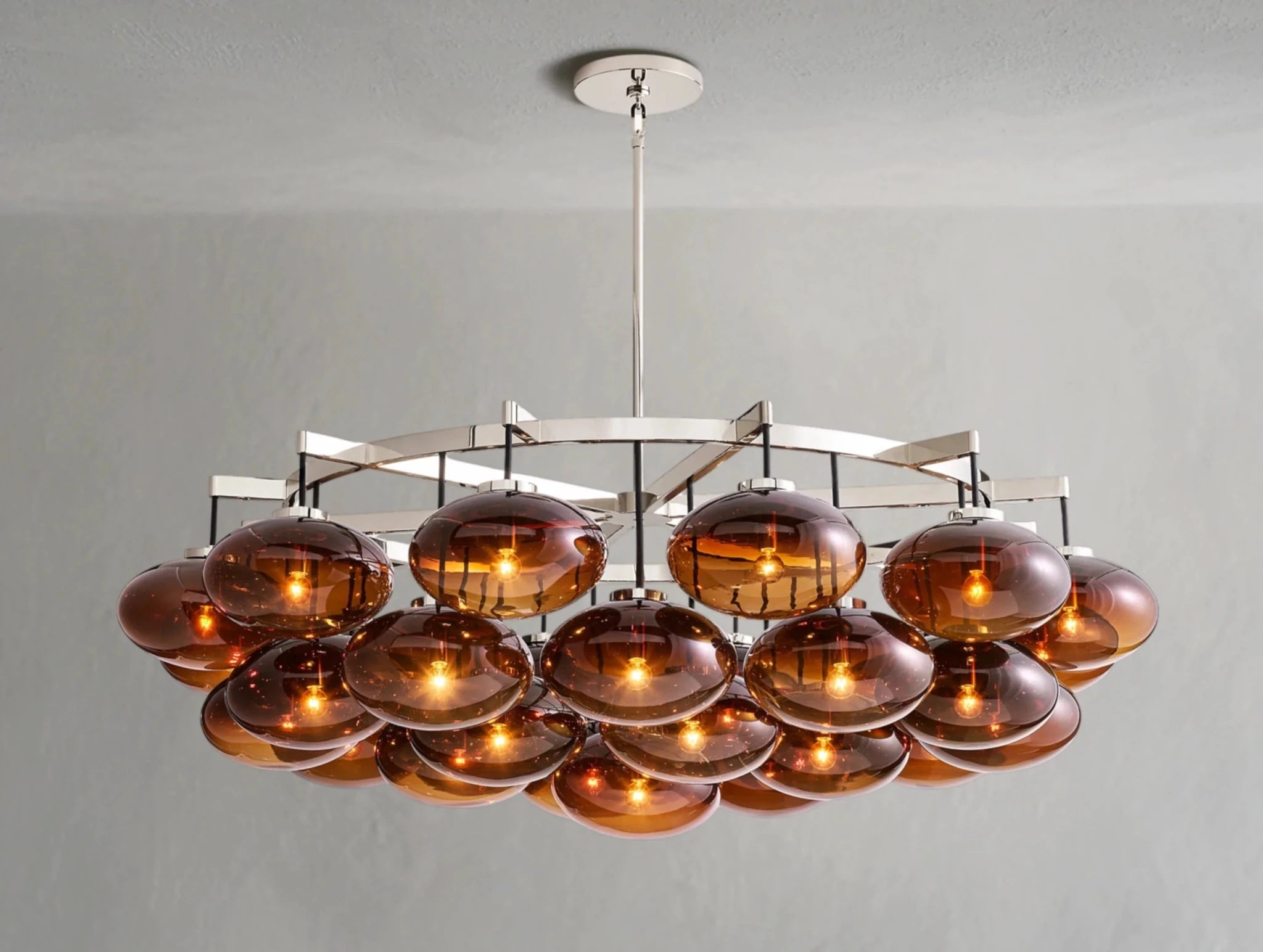 Cebret Glass Round Chandelier - fovolighting