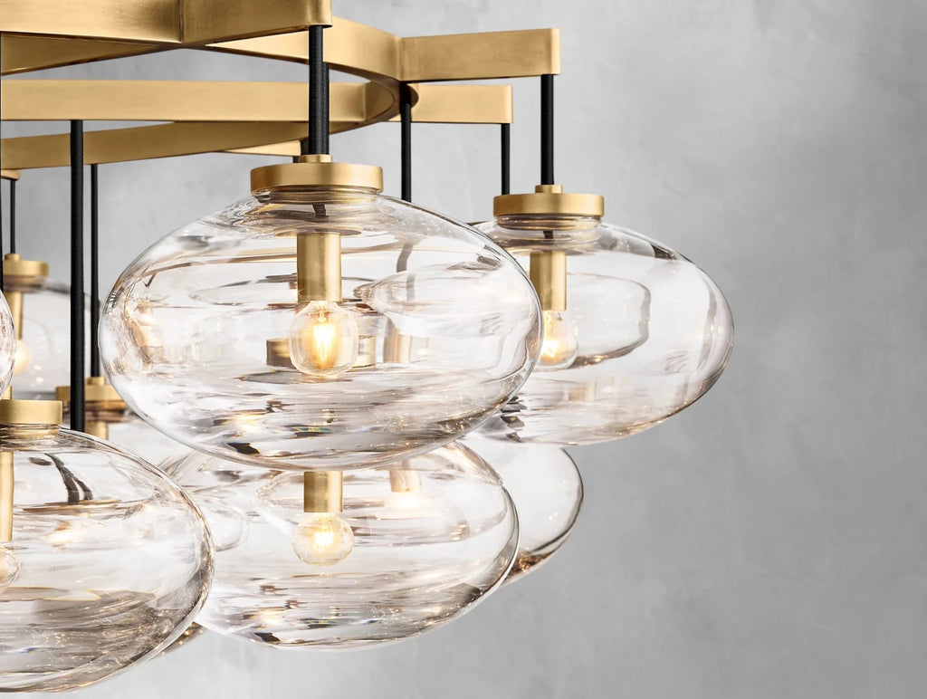 Cebret Glass Round Chandelier - fovolighting