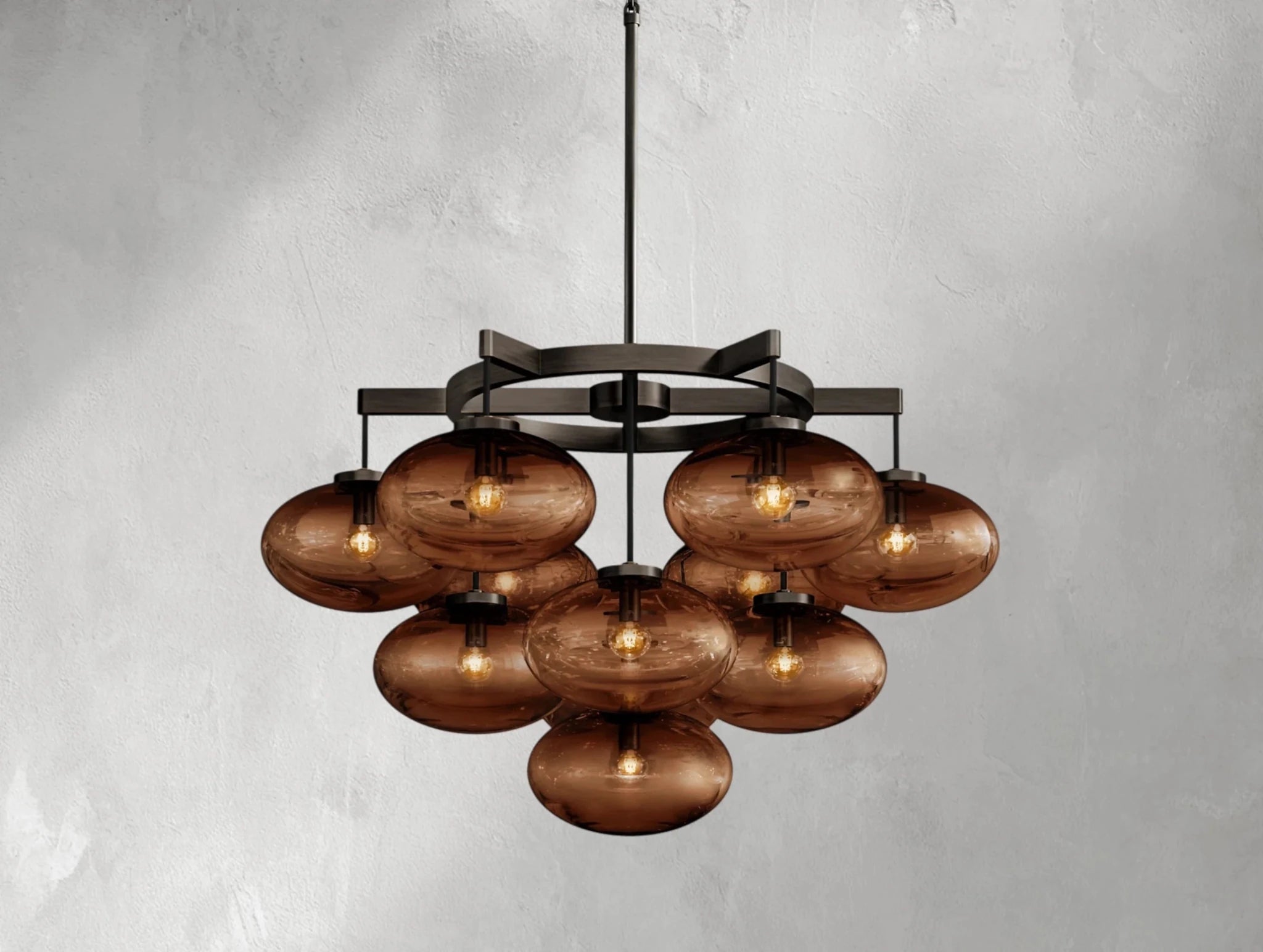 Cebret Glass Round Chandelier - fovolighting