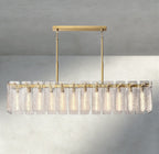 Celamotto Glass Rectangular Chandelier 60", 72" - fovolighting