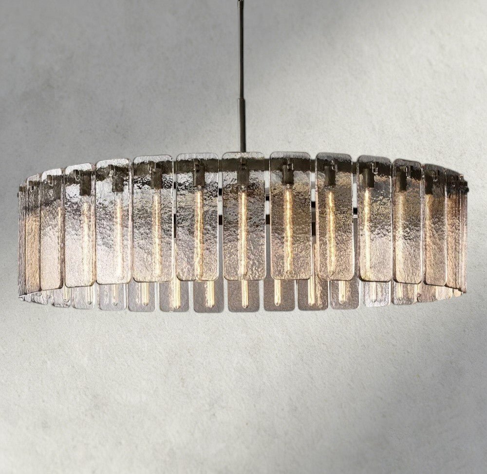 Celamotto Glass Round Chandelier 36", 48", 60" - fovolighting