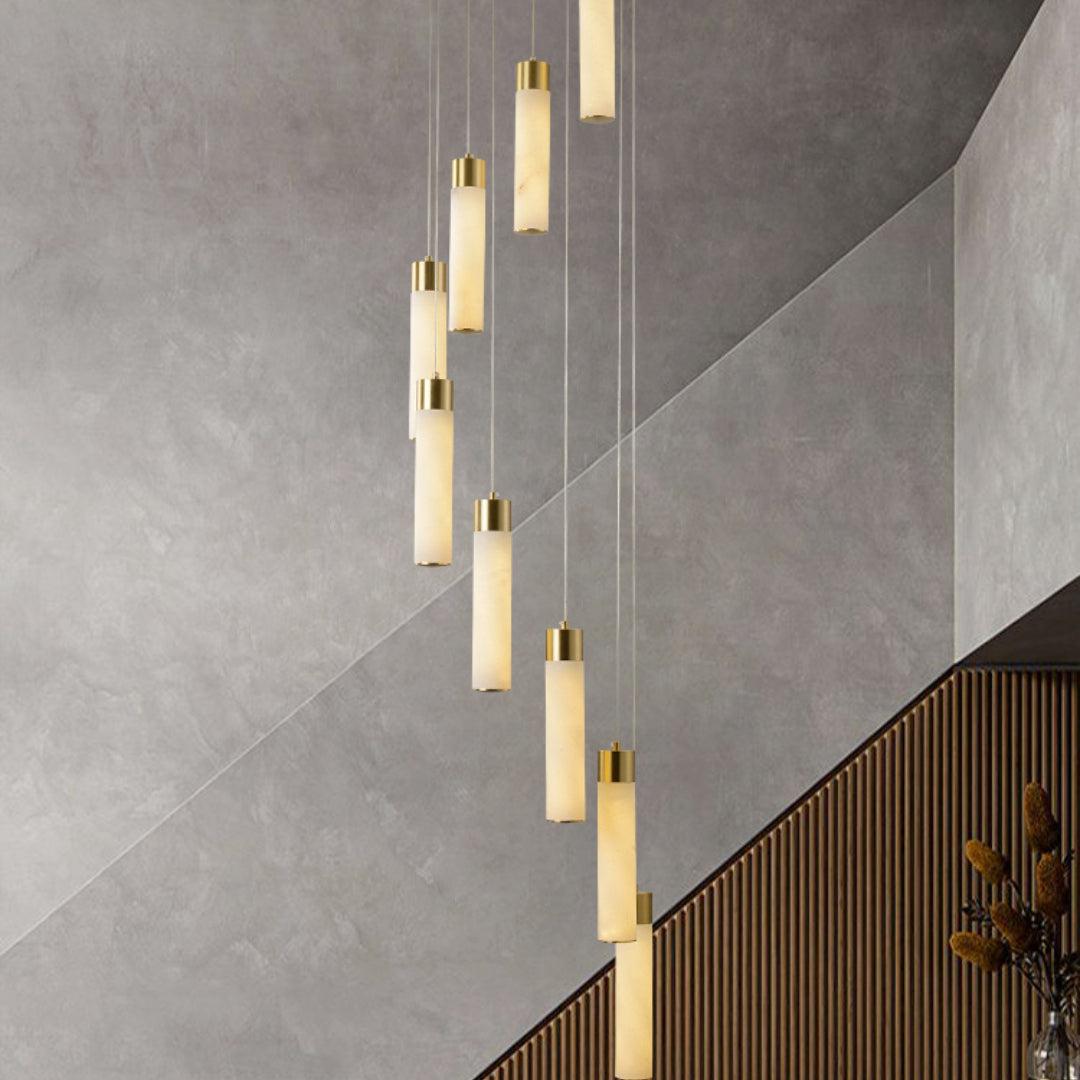 Celestial Alabaster Cascade Chandelier - fovolighting