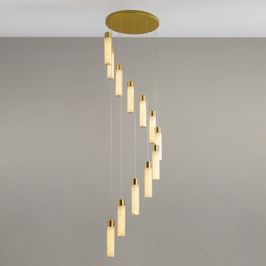 Celestial Alabaster Cascade Chandelier - fovolighting
