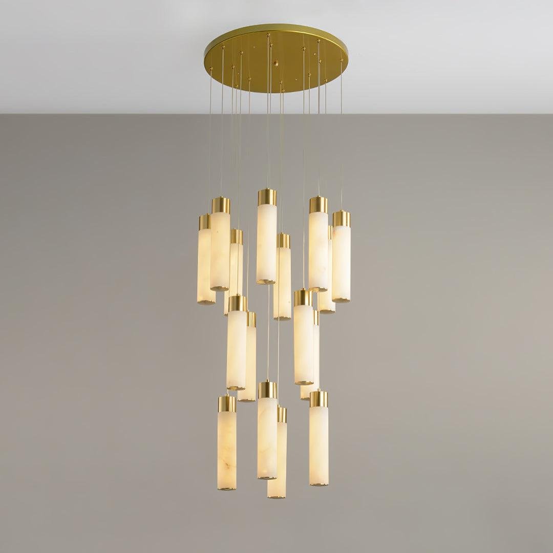 Celestial Alabaster Cascade Chandelier - fovolighting