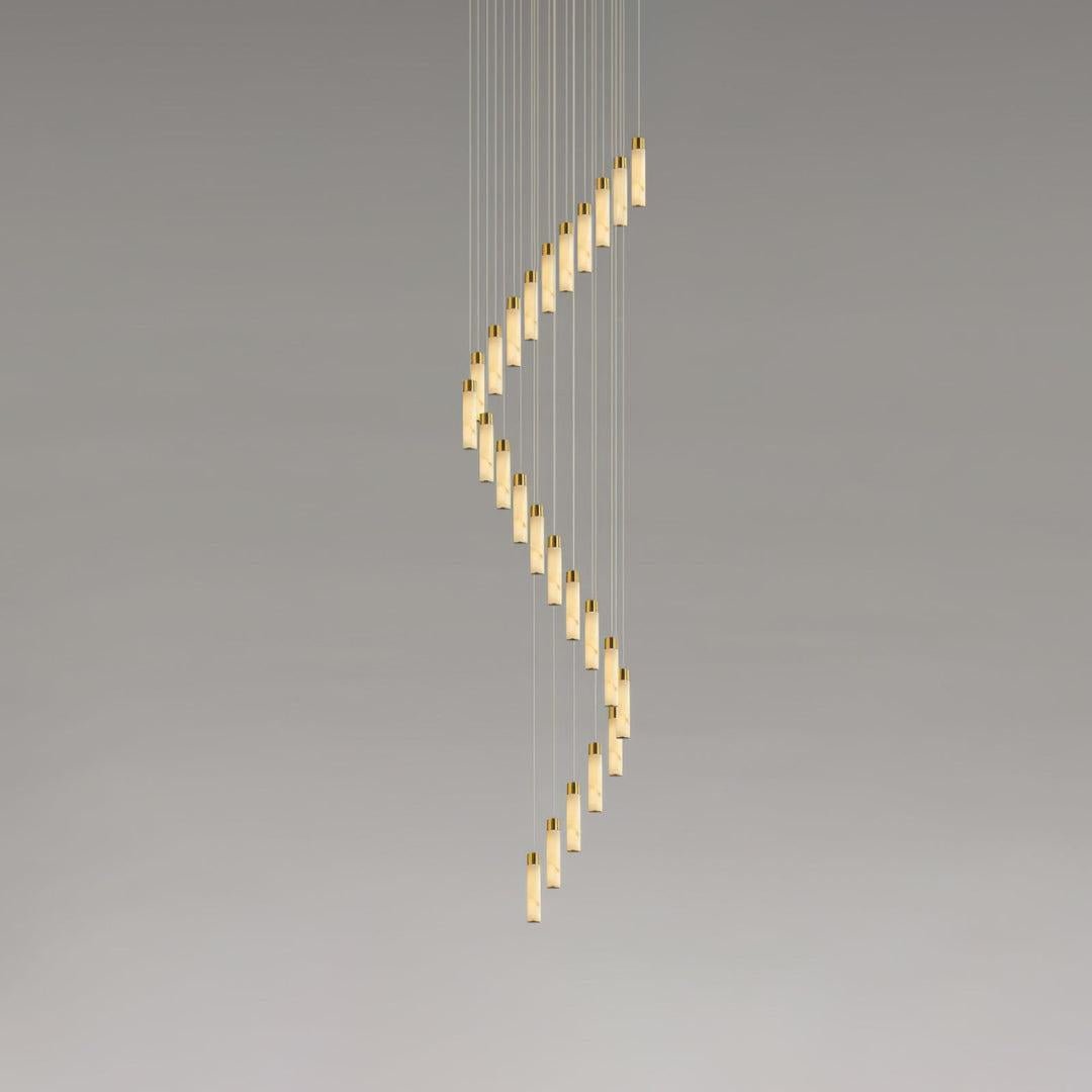 Celestial Alabaster Cascade Chandelier - fovolighting