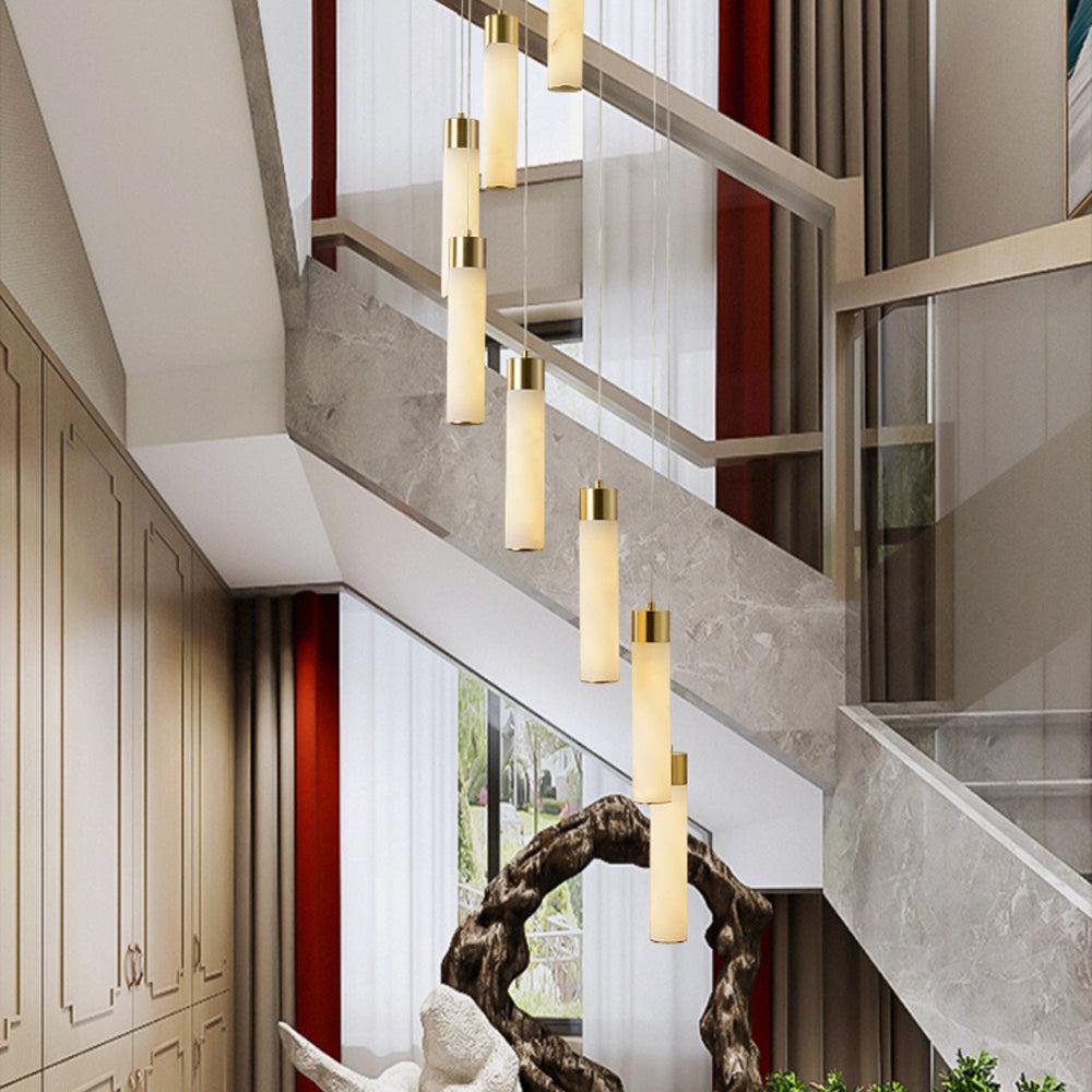 Celestial Alabaster Cascade Chandelier - fovolighting